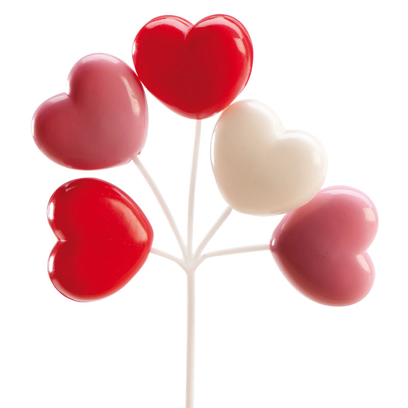 FUNNY HEART PLASTIC GLOBES 17CM