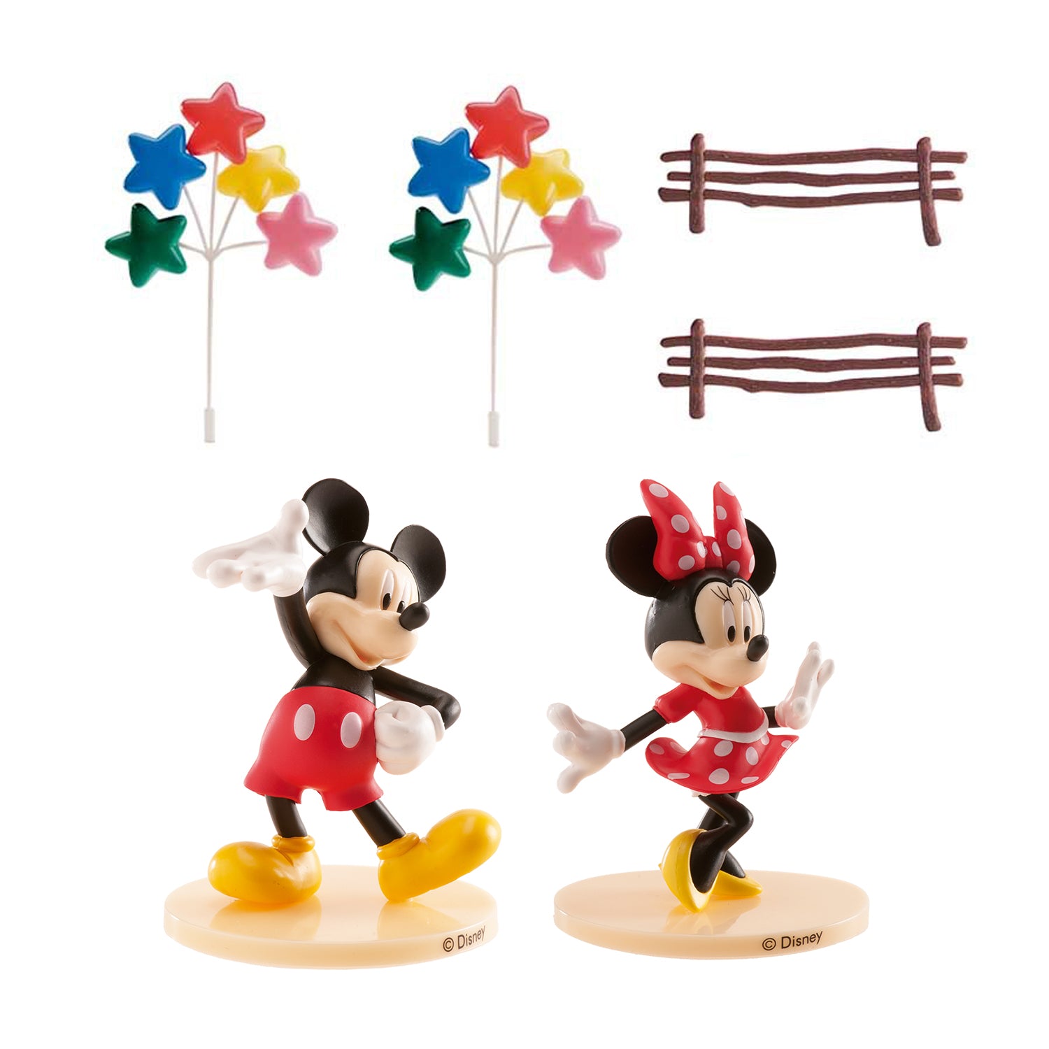 KIT PVC RETAIL MICKEY ET MINNIE POUR DÉCORER DES GÂTEAUX