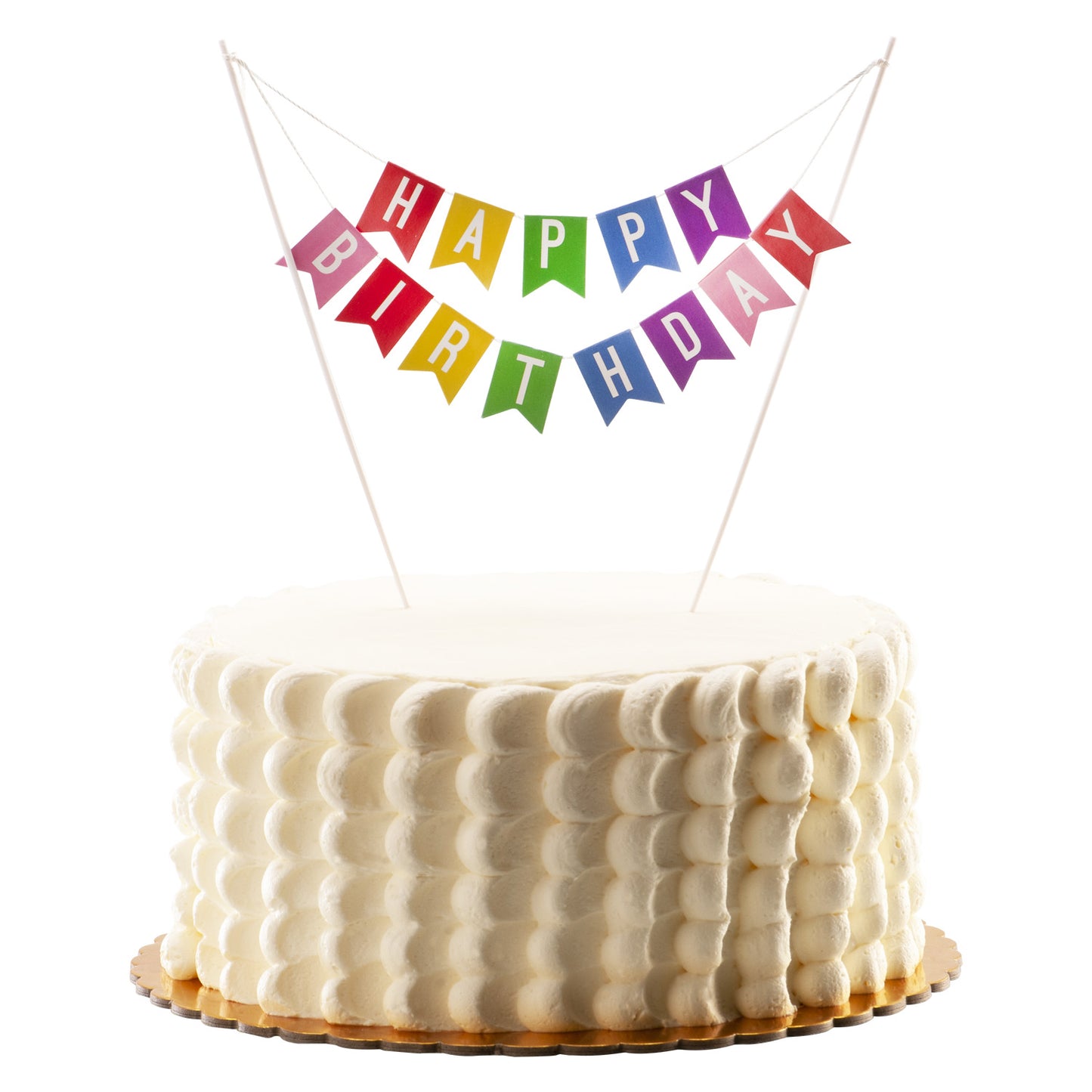 CAKE TOPPER BANDERAS HAPPY BIRTHDAY