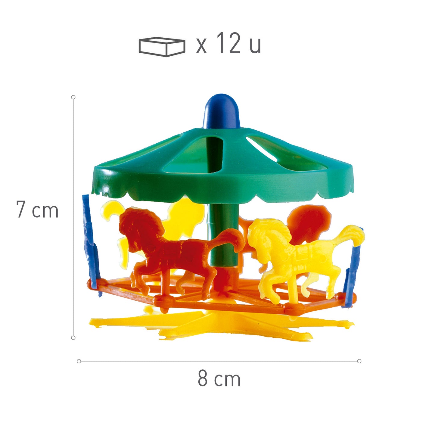 PLASTIC CAROUSEL Ø 8*7CM