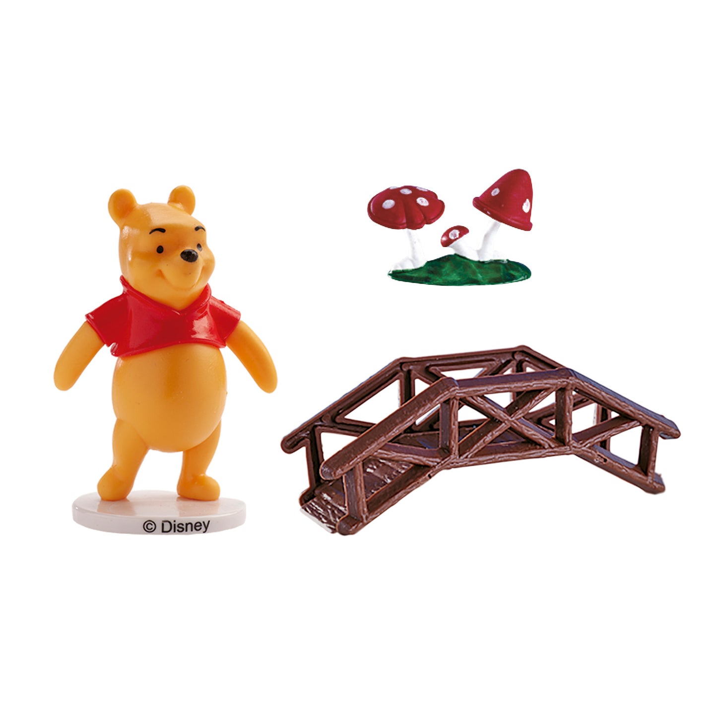 KIT DECORAZIONE TORTA WINNIE THE POOH IN PVC