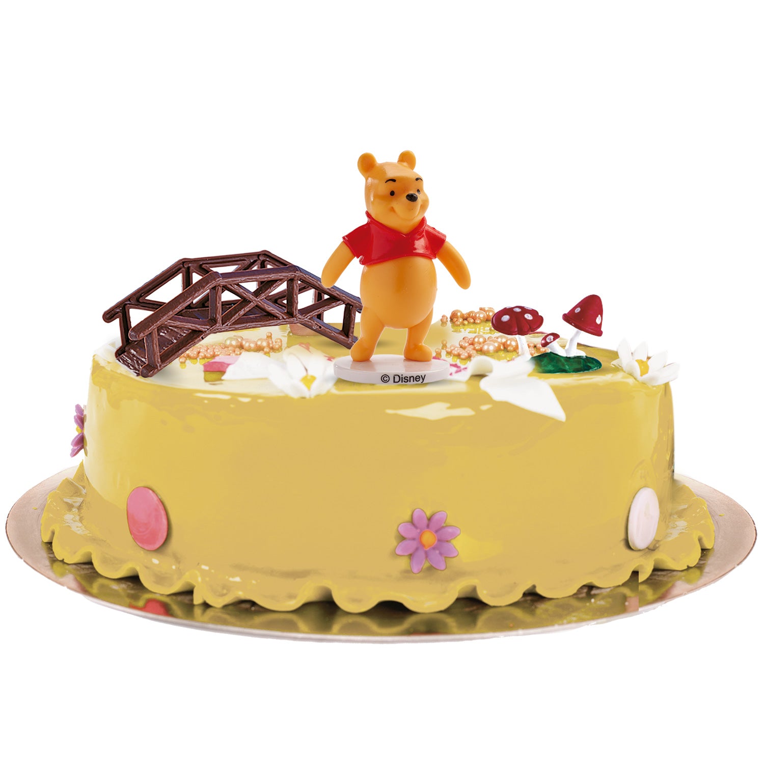 KIT DECORAZIONE TORTA WINNIE THE POOH IN PVC