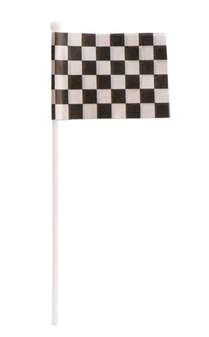 BANDERAS DE CARRERAS EN PLÁSTICO Y PAPEL 8.5CM