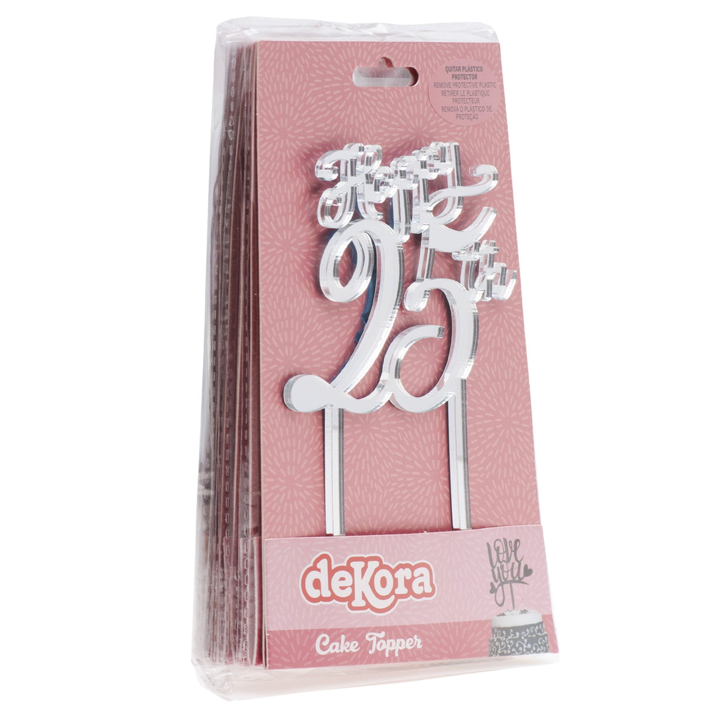 CAKE TOPPER 25 ANIVERSARIO 16X10CM