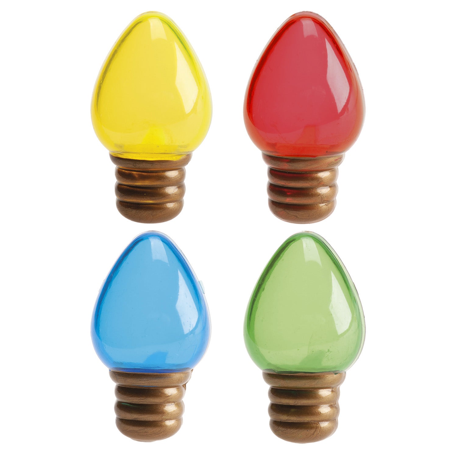 CAKE TOPPER PLASTIQUE LUMIÈRES DE NOËL 4,5CM 144 PCS