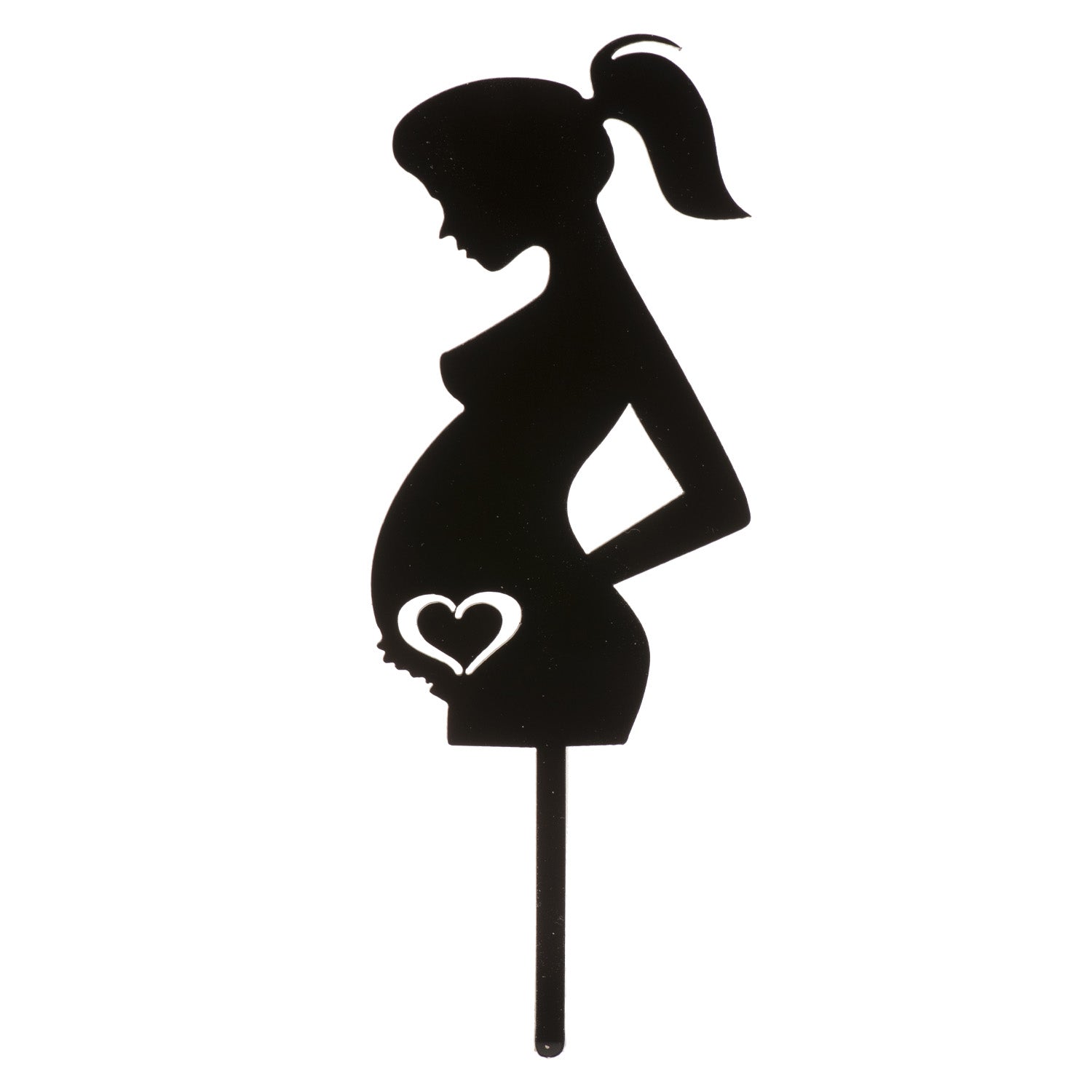 CAKE TOPPER PREGNANT WOMAN 16X6CM