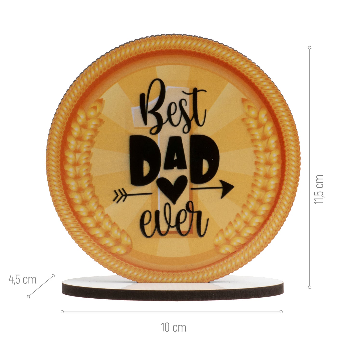 BEST DAD EVER CAKE TOPPER 11,5CM