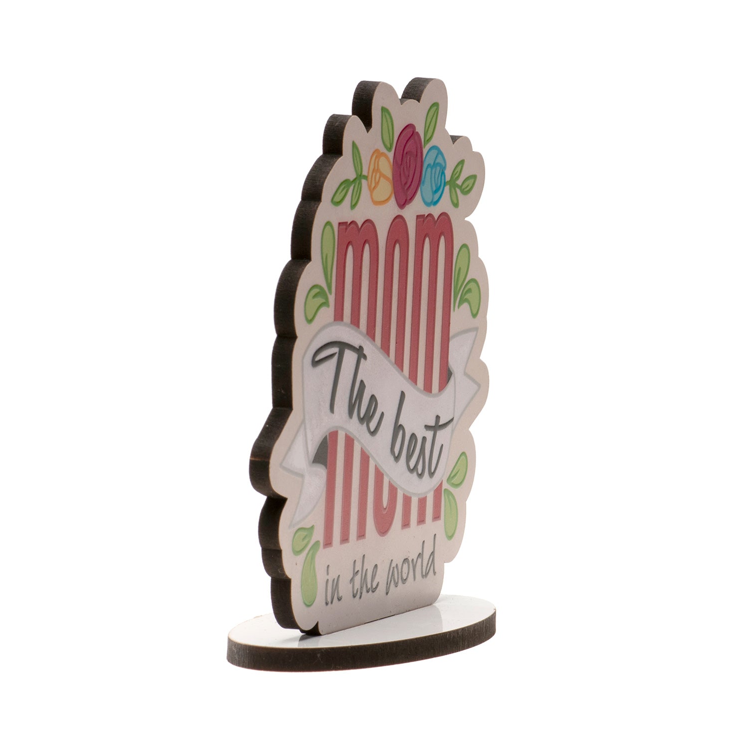 THE BEST MOM IN THE WORLD CAKE TOPPER 11,5CM