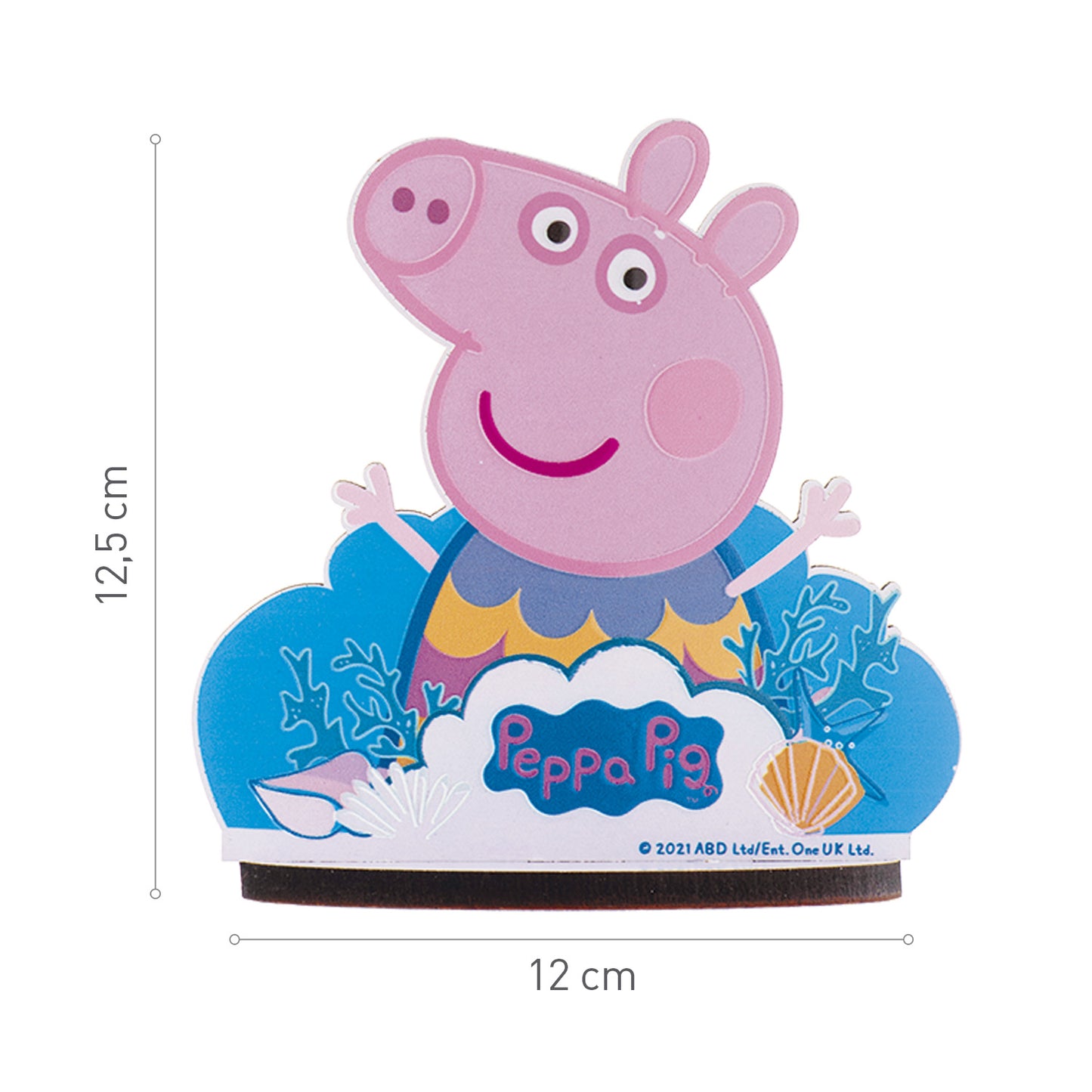 CAKE TOPPER PEPPA PIG 12X12,5CM