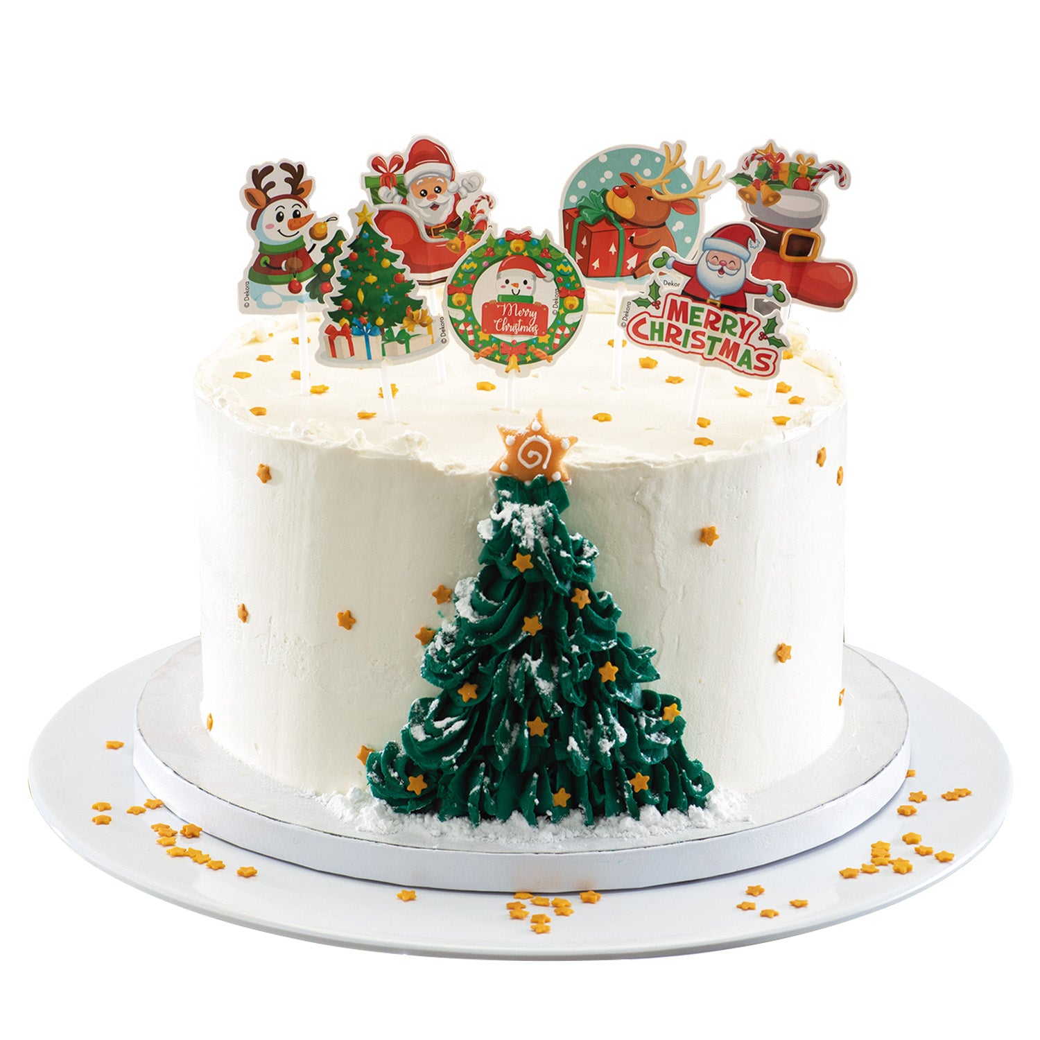 CAKE TOPPERS NATALE 8 MODELLI  9X6CM