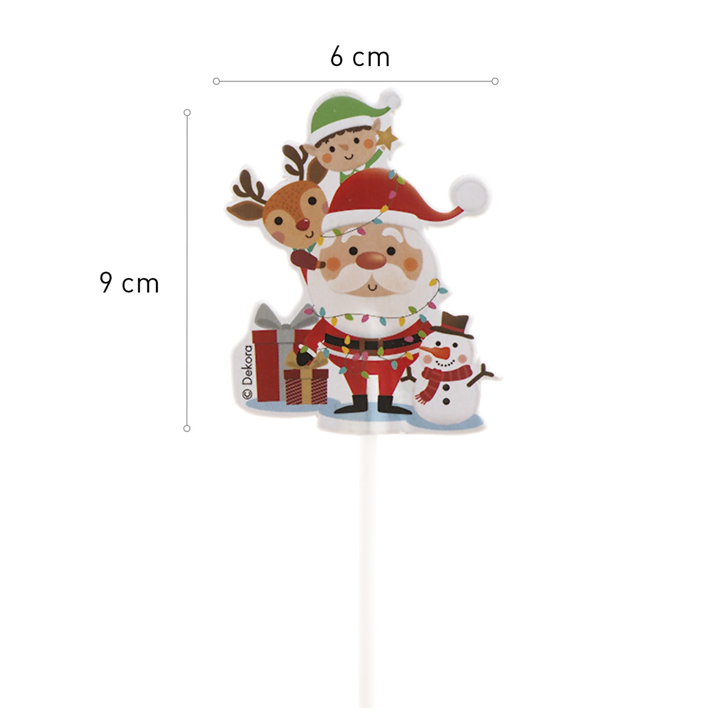 CAKE TOPPERS NATALE 8 MODELLI  9X6CM