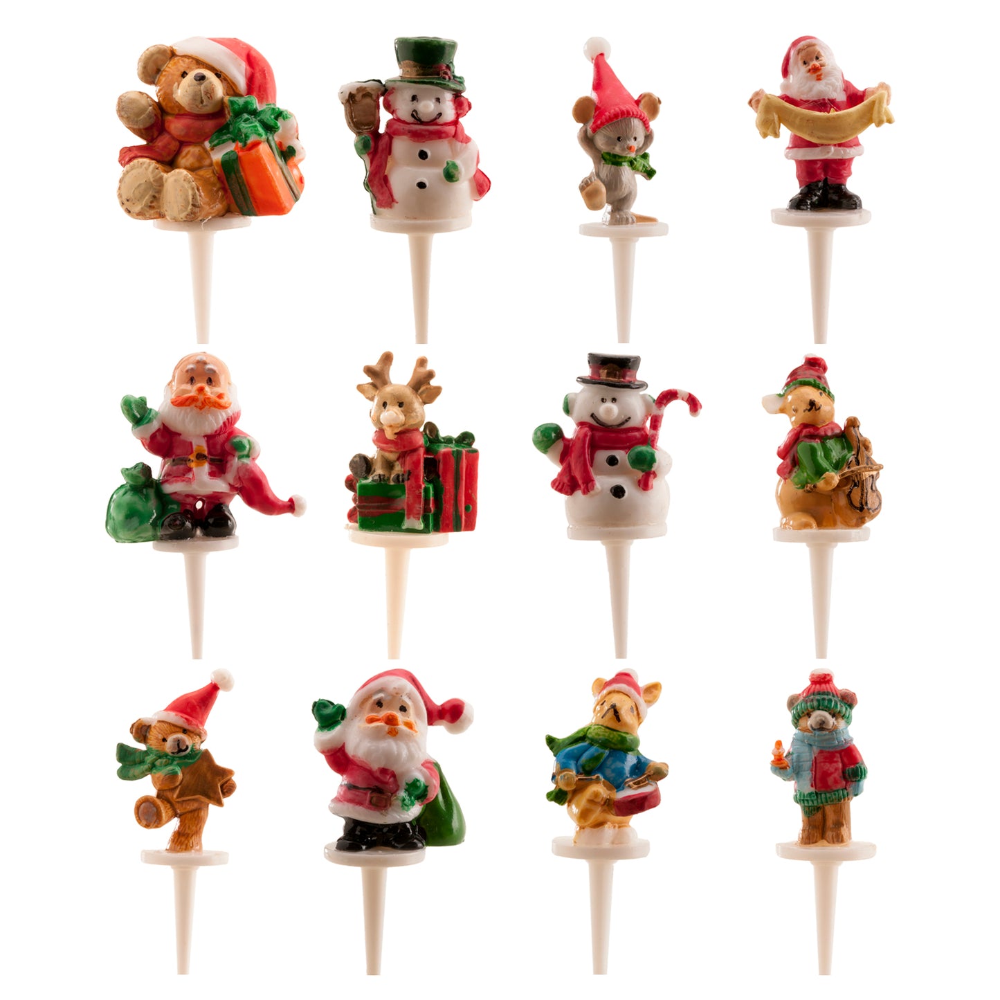 FIGURAS DE PLÁSTICO DE NATAL SORTIMENTO 3CM