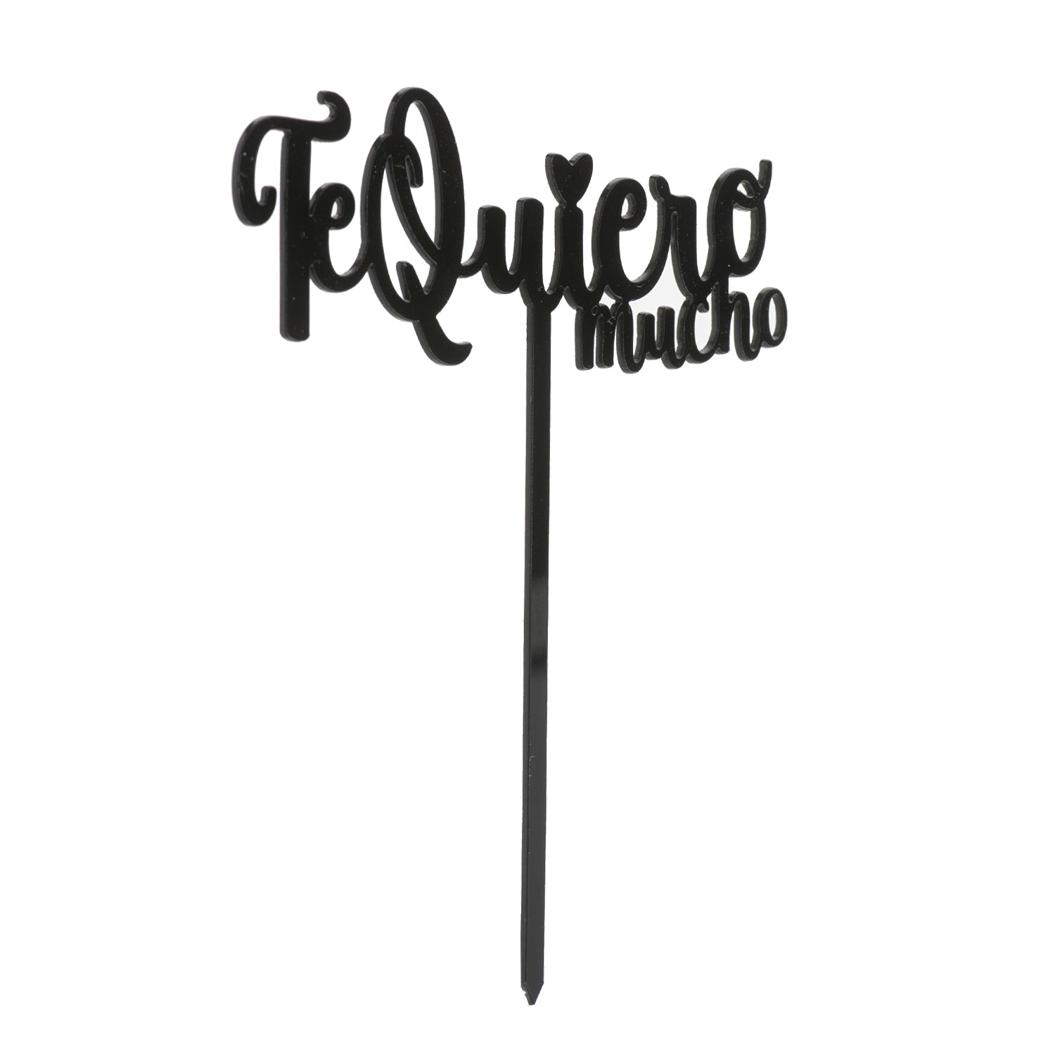 CAKE TOPPER NERO TE QUIERO MUCHO 12X15CM