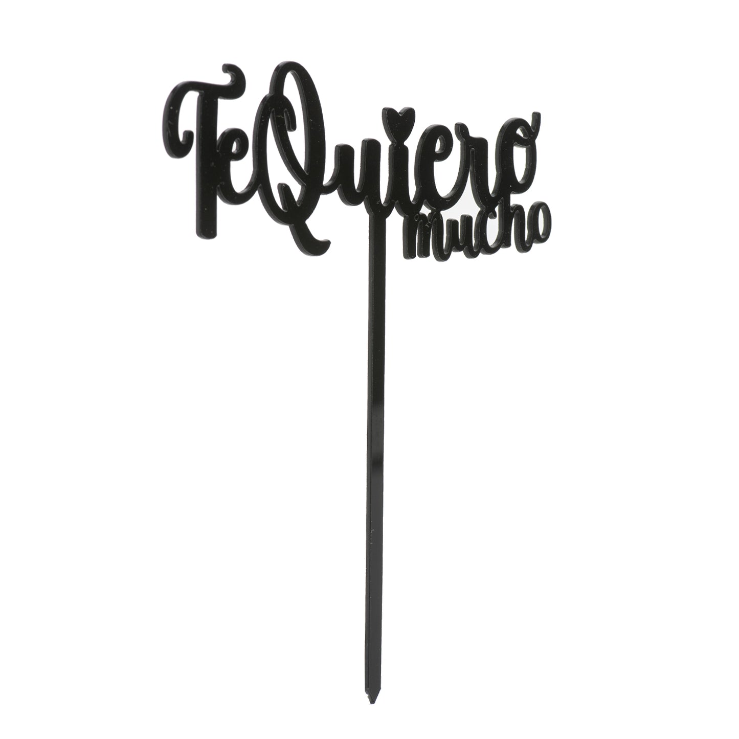 CAKE TOPPER NERO TE QUIERO MUCHO 12X15CM