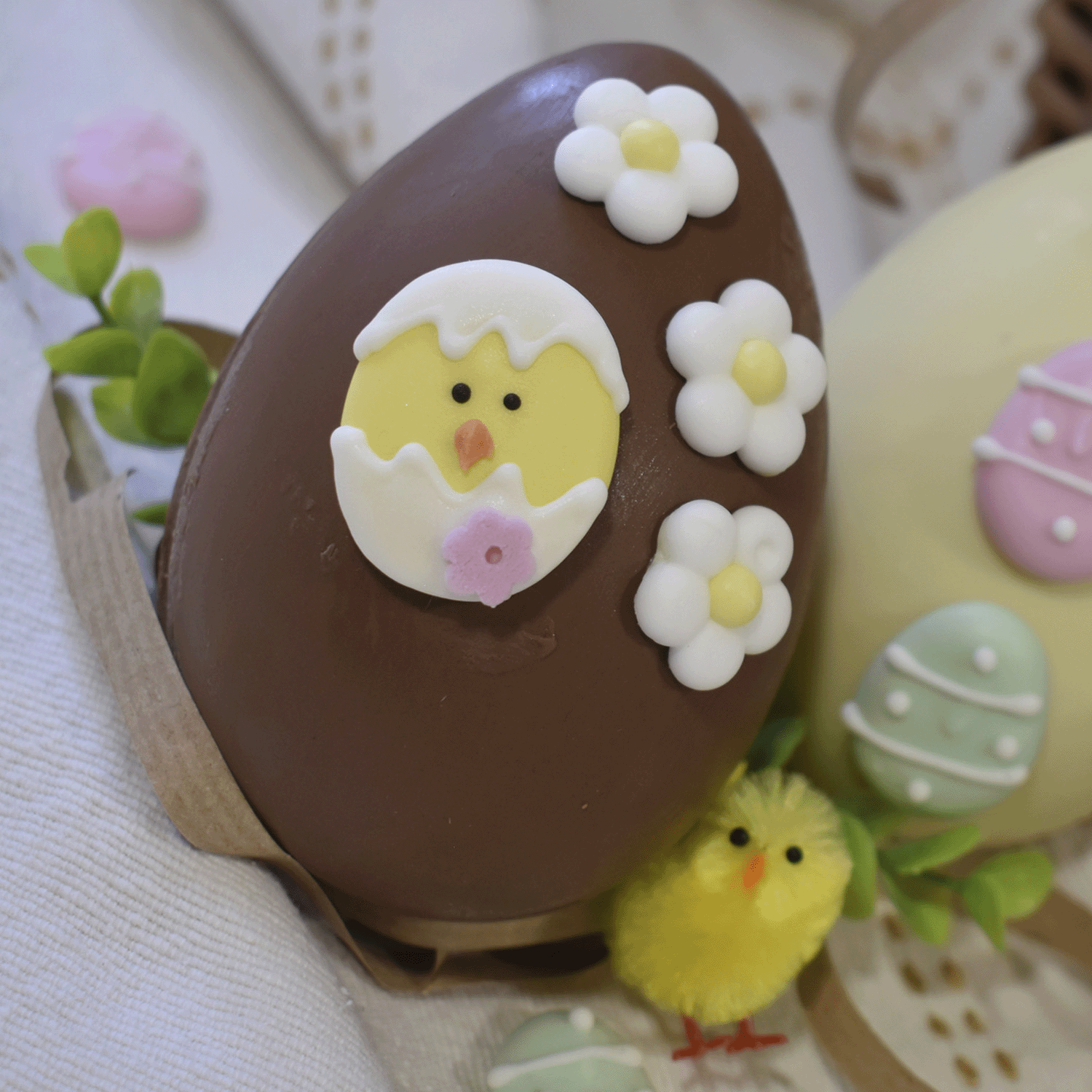 BOITE DE 6 POUSSINS DE PÂQUES JAUNES 2.5CM