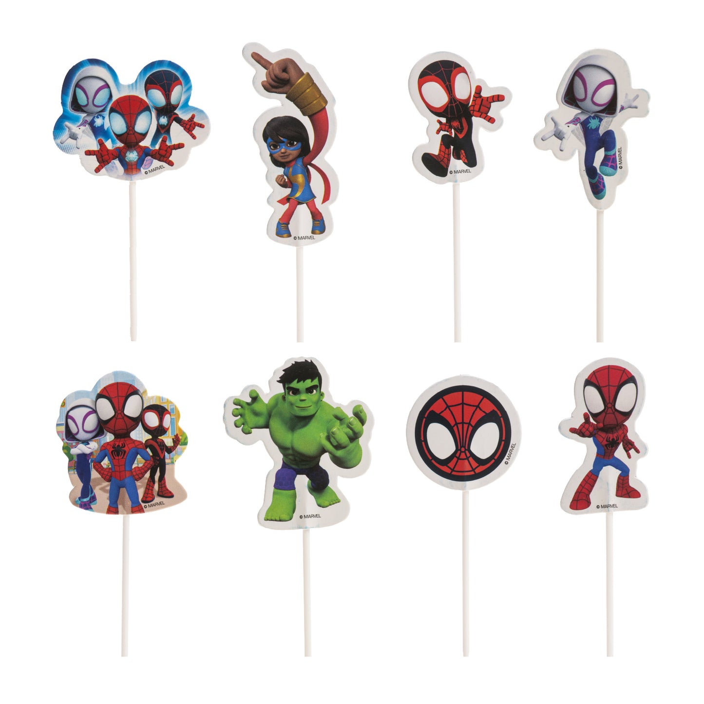 CAKE TOPPER 8 SPIDEY DESIGNS 16 UNITS