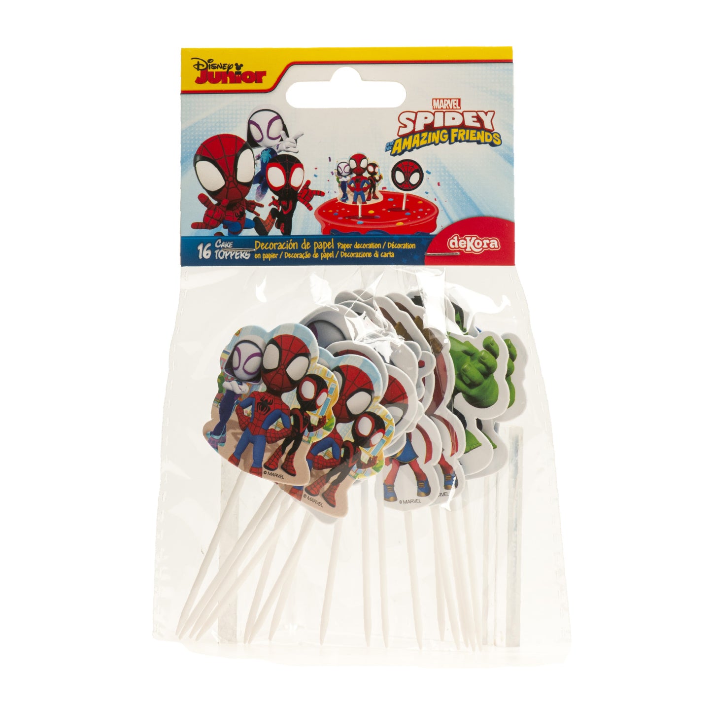 CAKE TOPPERS 8 DISEGNI SPIDEY 16 UNIT