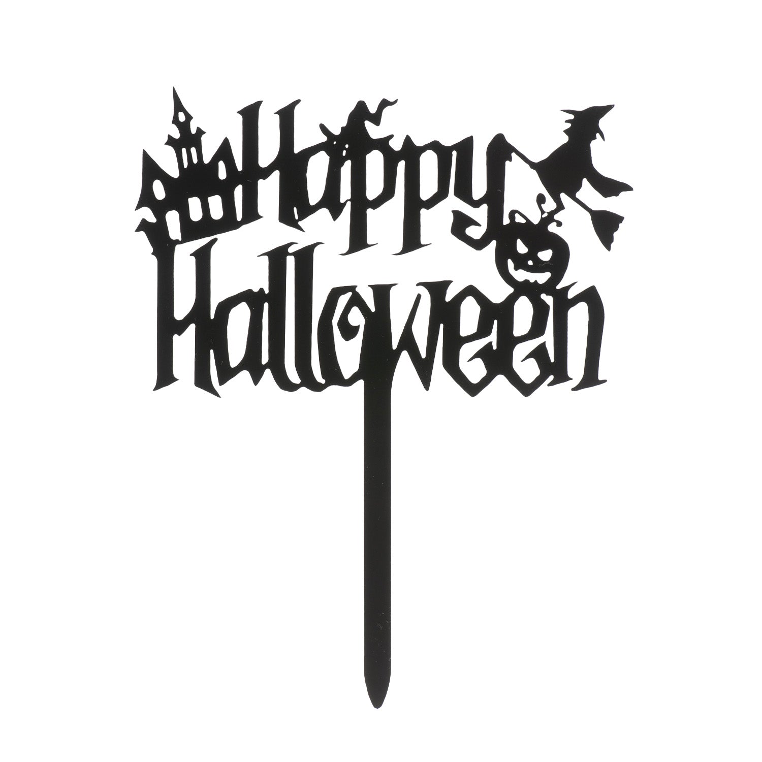CAKE TOPPER HAPPY HALLOWEEN BRUJA 11,5X14CM