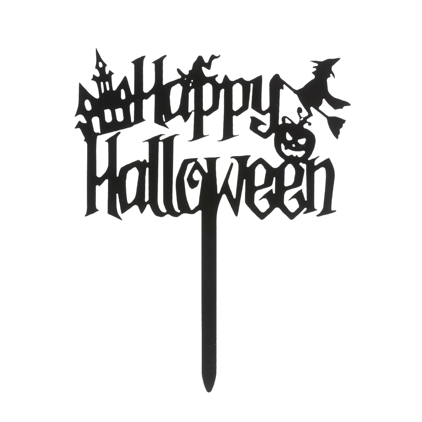 CAKE TOPPER HAPPY HALLOWEEN BRUJA 11,5X14CM