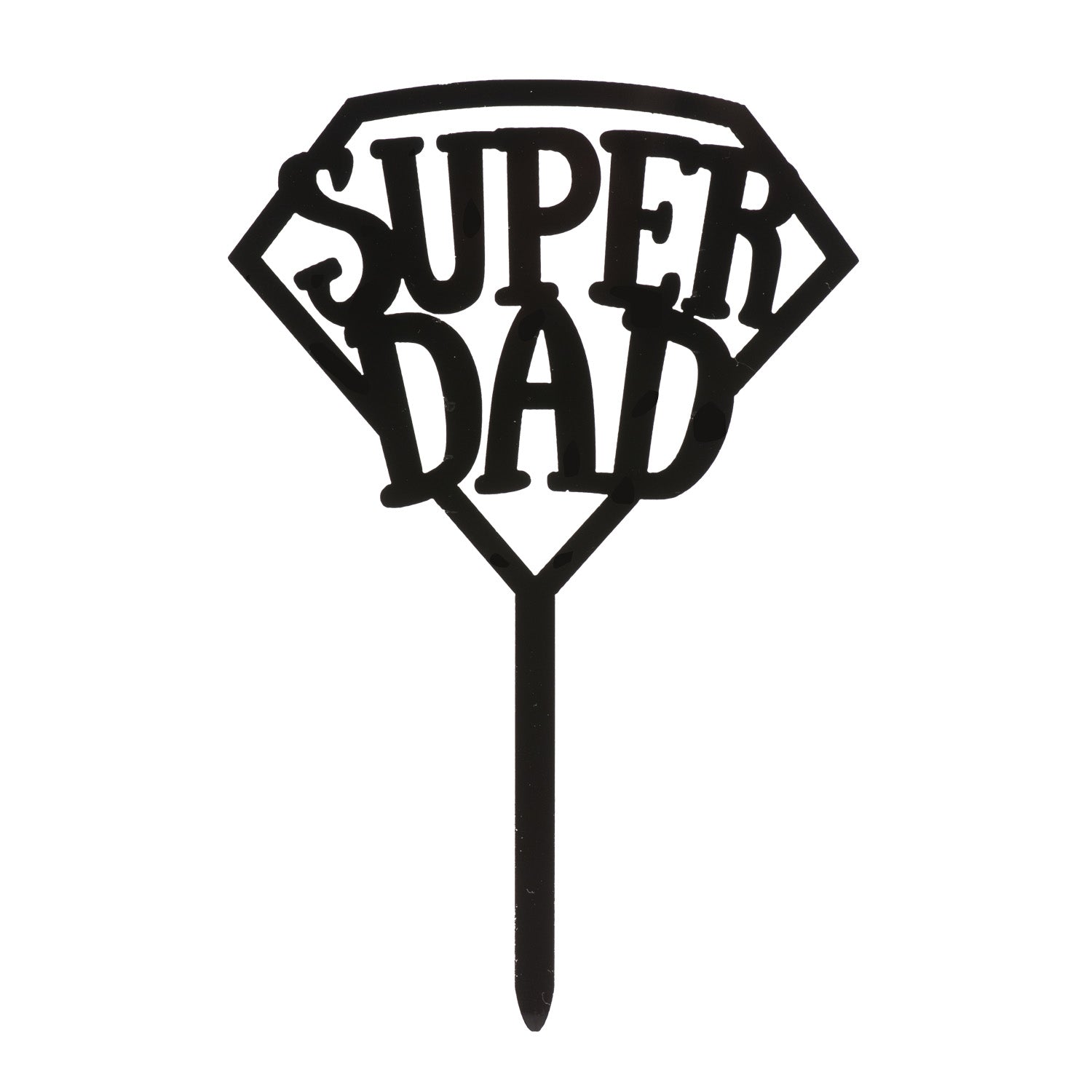 CAKE TOPPER SUPER DAD 15X10CM