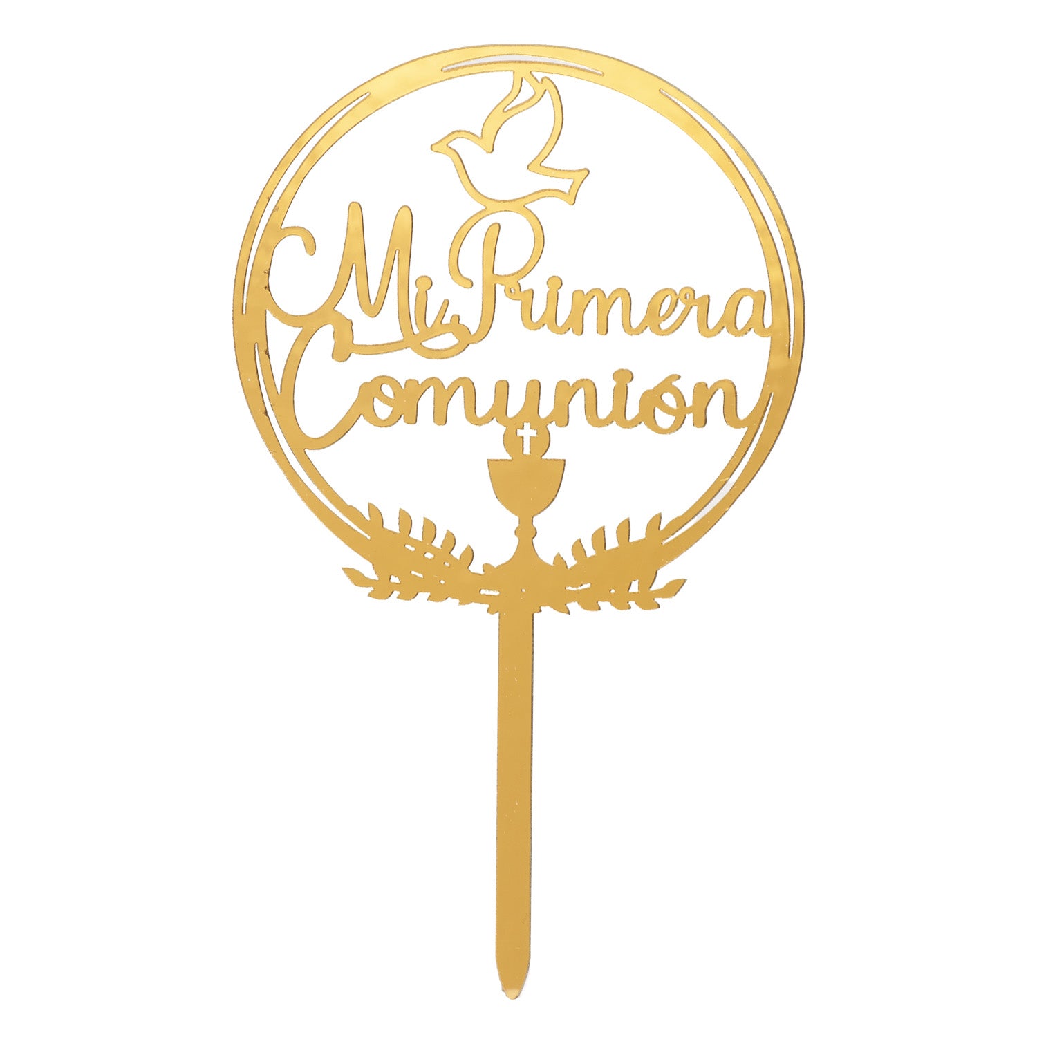 CAKE TOPPER MI PRIMERA COMUNION 16X9.5CM