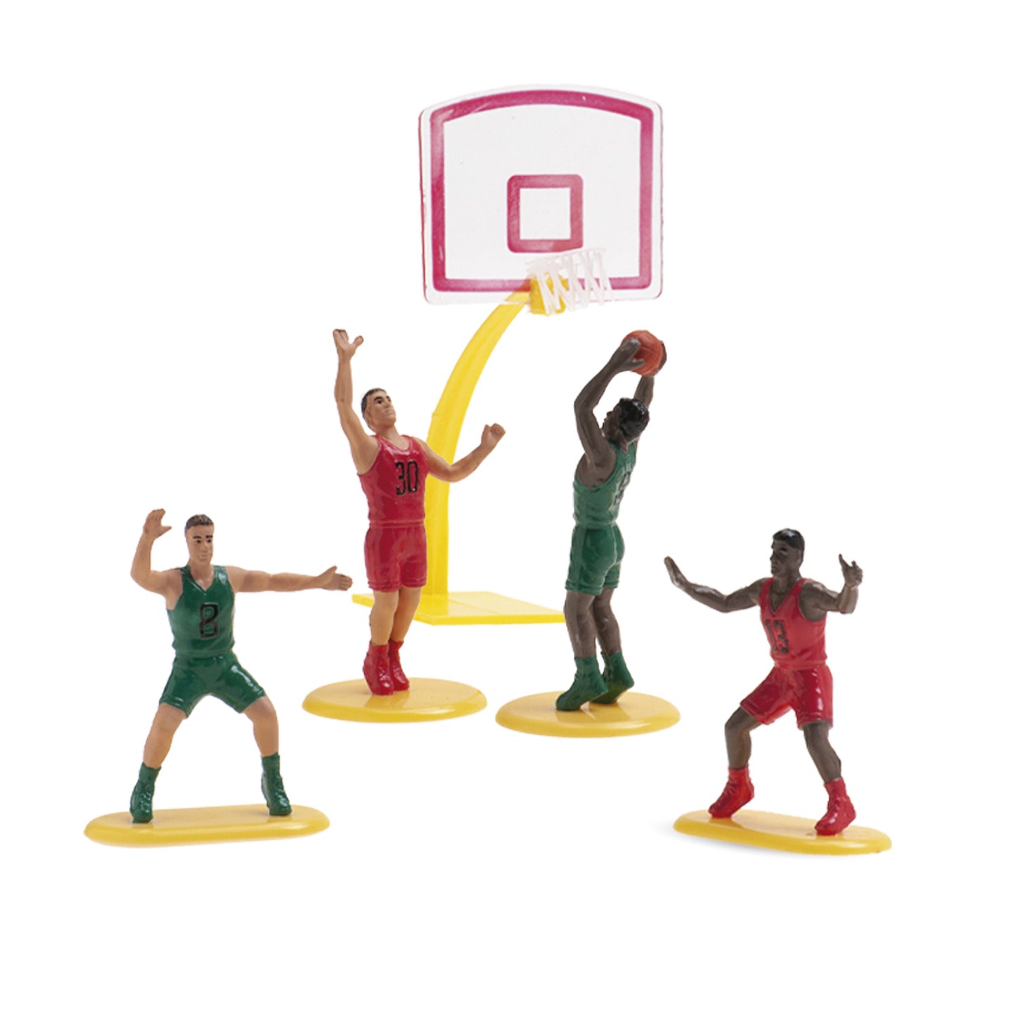 KIT BALONCESTO CON CANASTA Y 4 JUGADORES