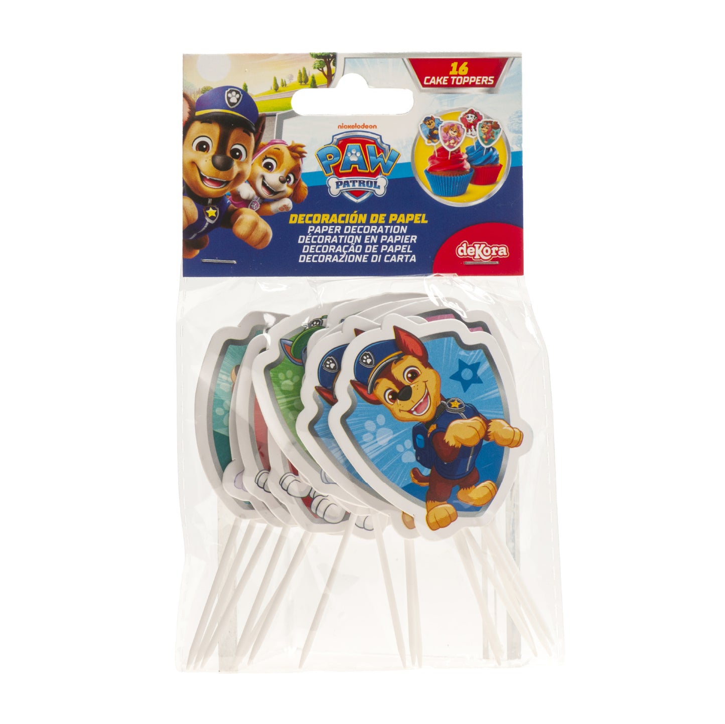 CAKE TOPPERS PAW PATROL 8 MODELS 16 UNITS