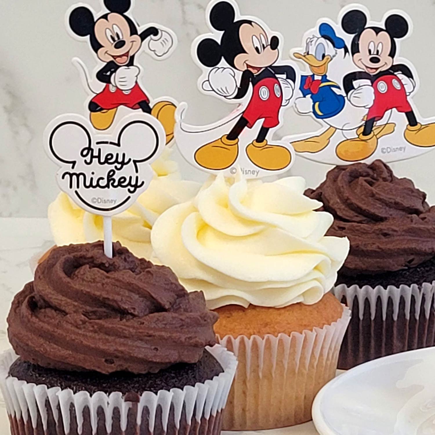 CAKE TOPPERS PAPEL MICKEY MOUSE 8 MODELOS 16 UNIDADES