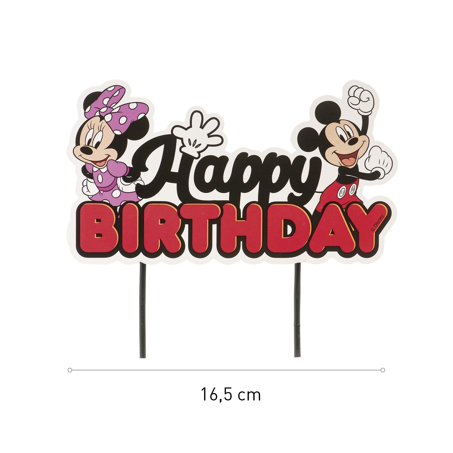 CAKE TOPPERS PAPER  MICKEY & MINNIE 17.5X15CM