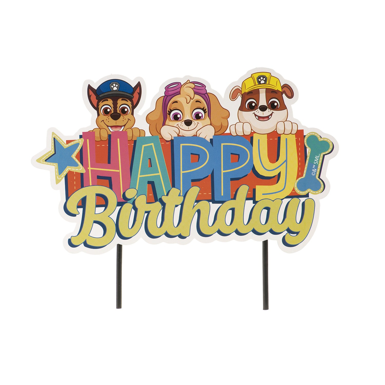 CAKE TOPPER PAPER PAW PATROL 17.5X15CM