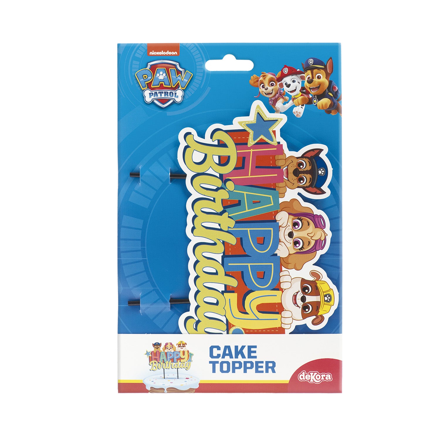 CAKE TOPPERS DI CARTA PAW PATROL 17.5X15CM