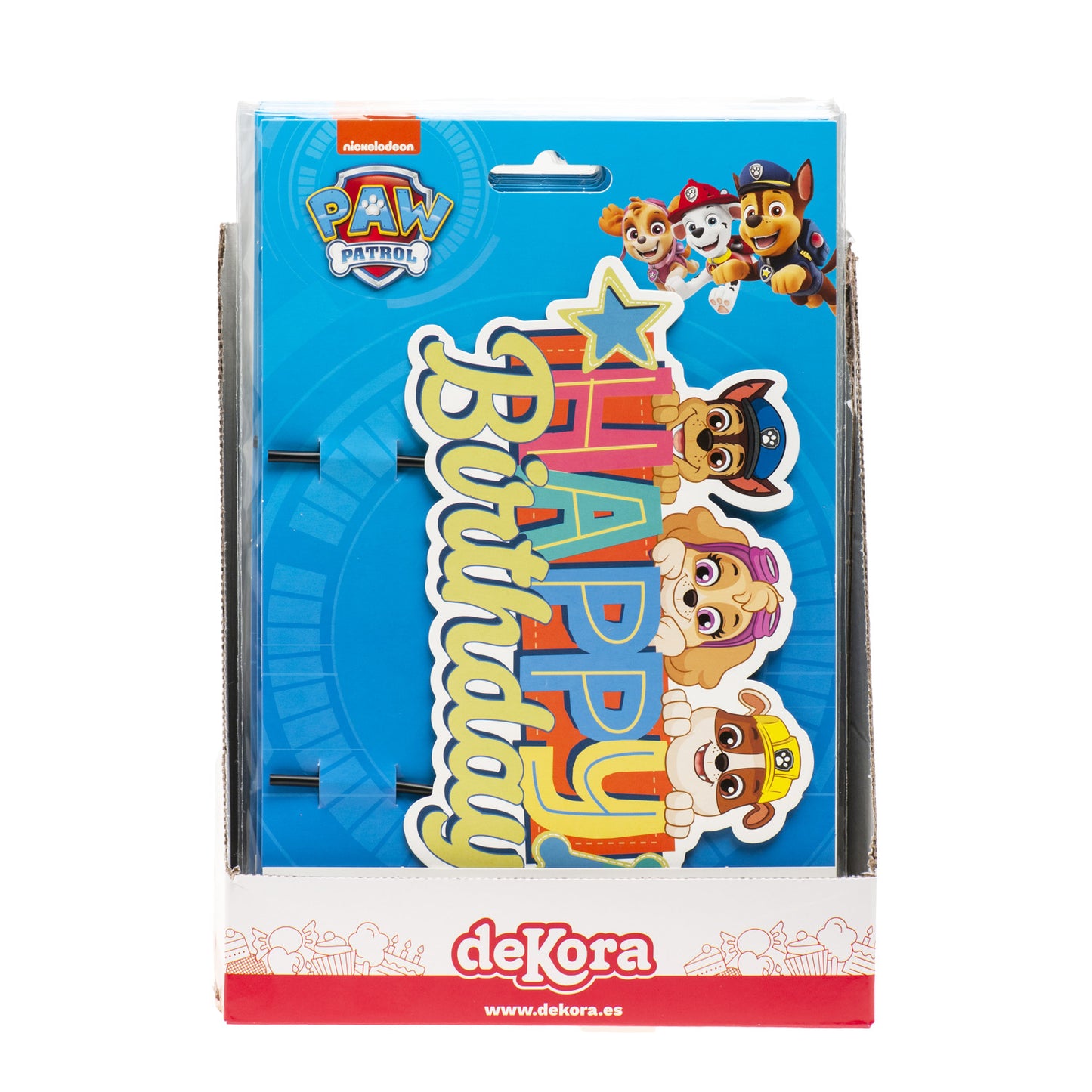 CAKE TOPPERS DI CARTA PAW PATROL 17.5X15CM