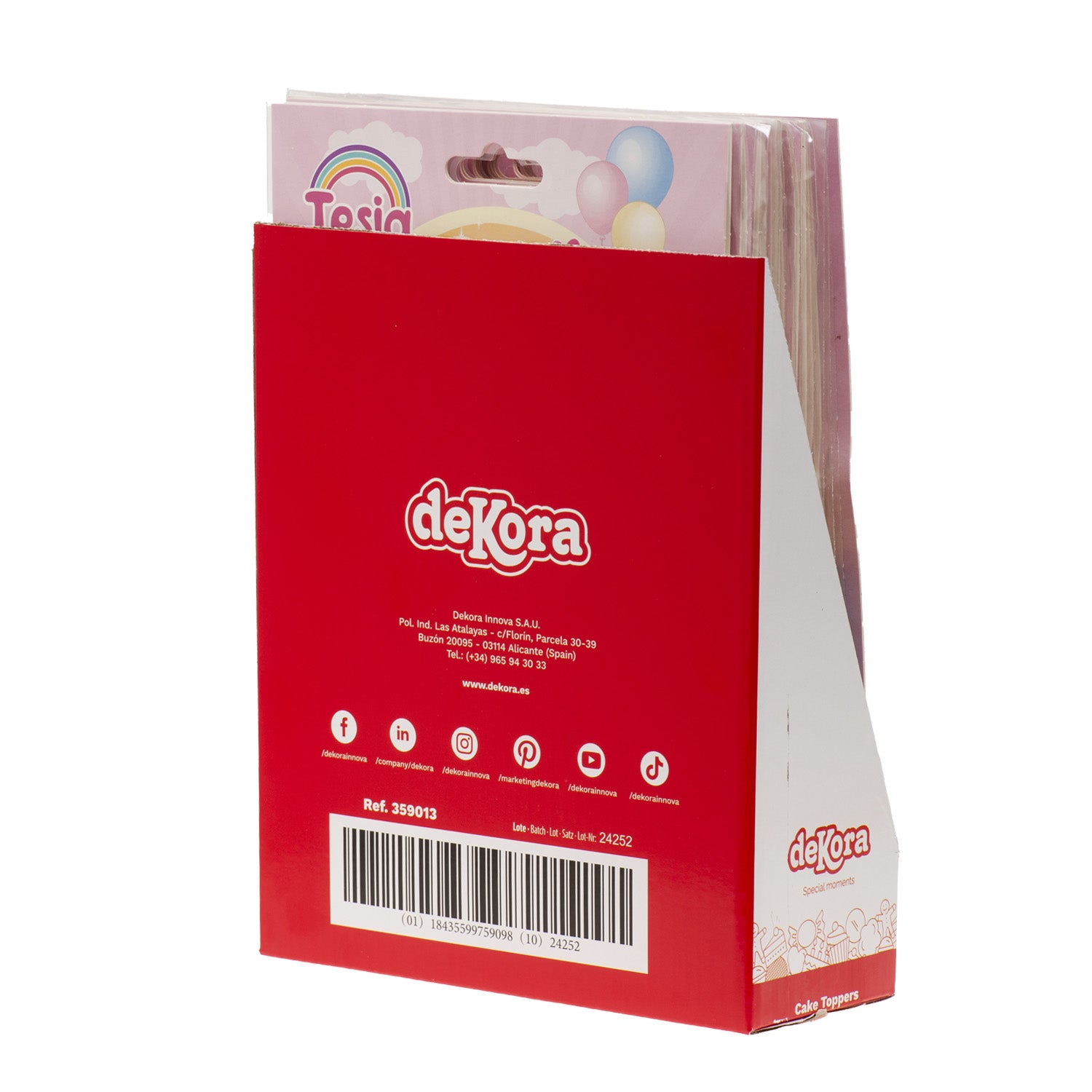 CAKE TOPPER PAPEL UNICORNIO 17.5X15CM