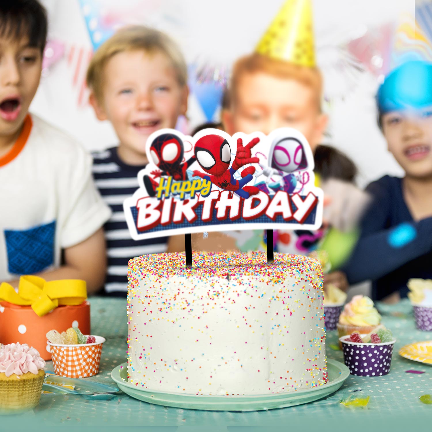 CAKE TOPPERS PAPEL SPIDEY 17,5X15CM