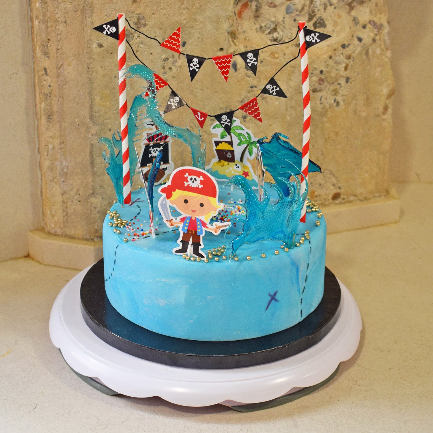 CAKE TOPPER PAPEL PIRATAS