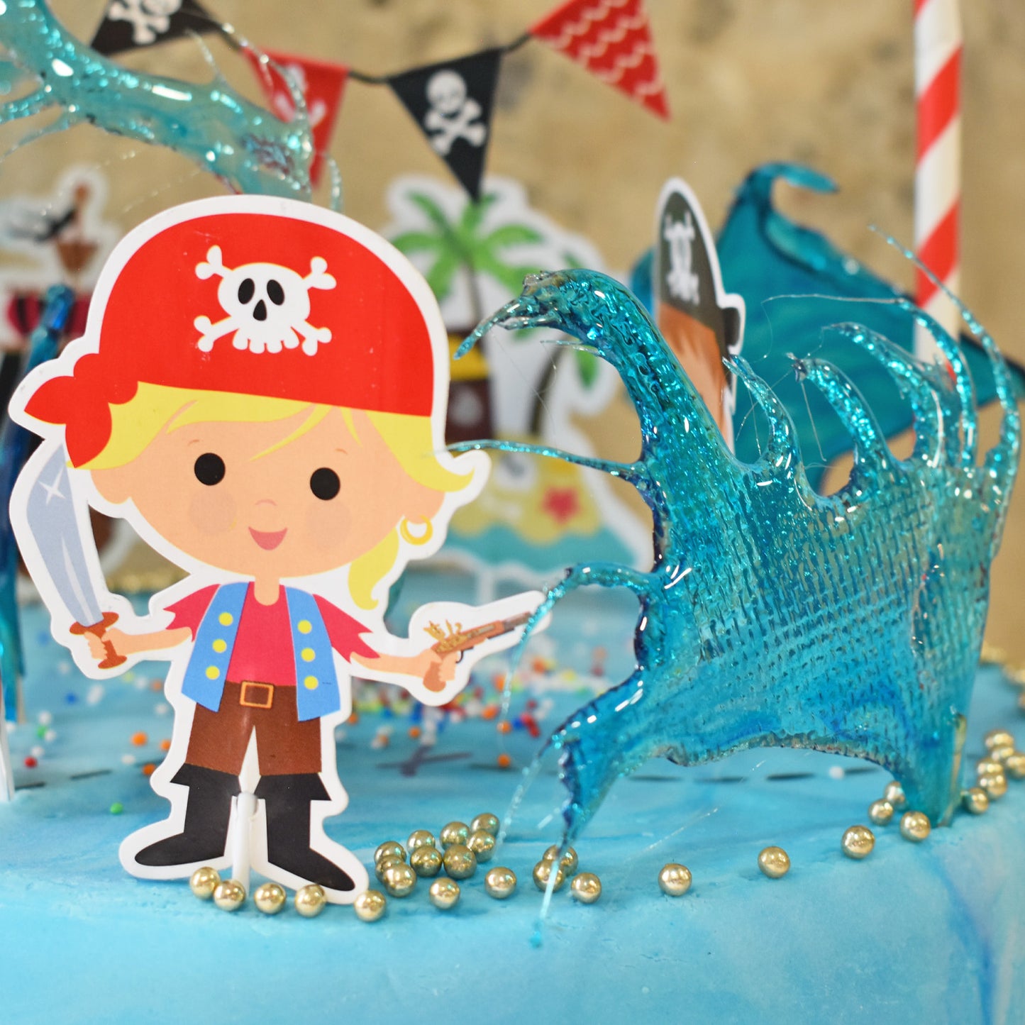 CAKE TOPPER PAPEL PIRATAS