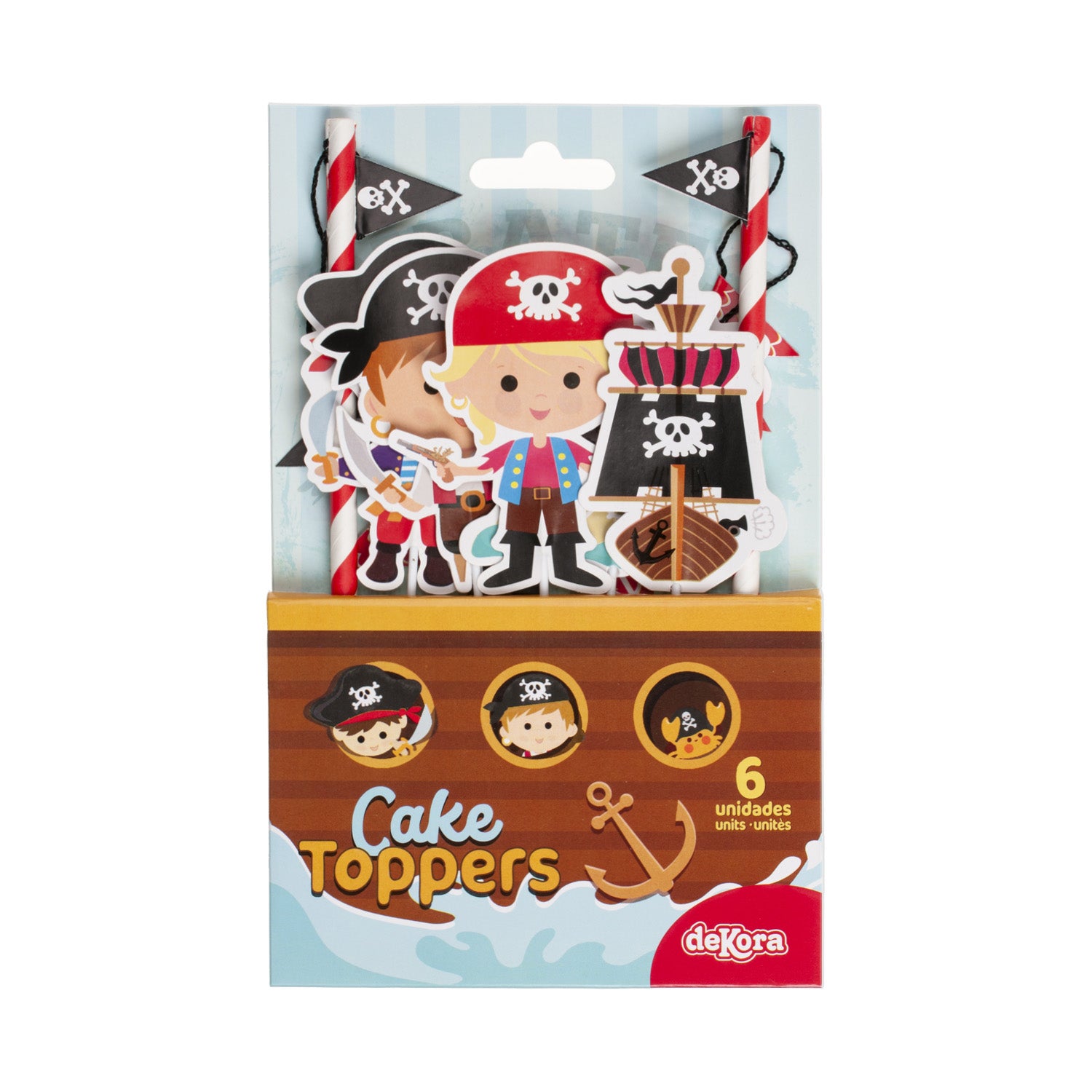 CAKE TOPPER PAPEL PIRATAS