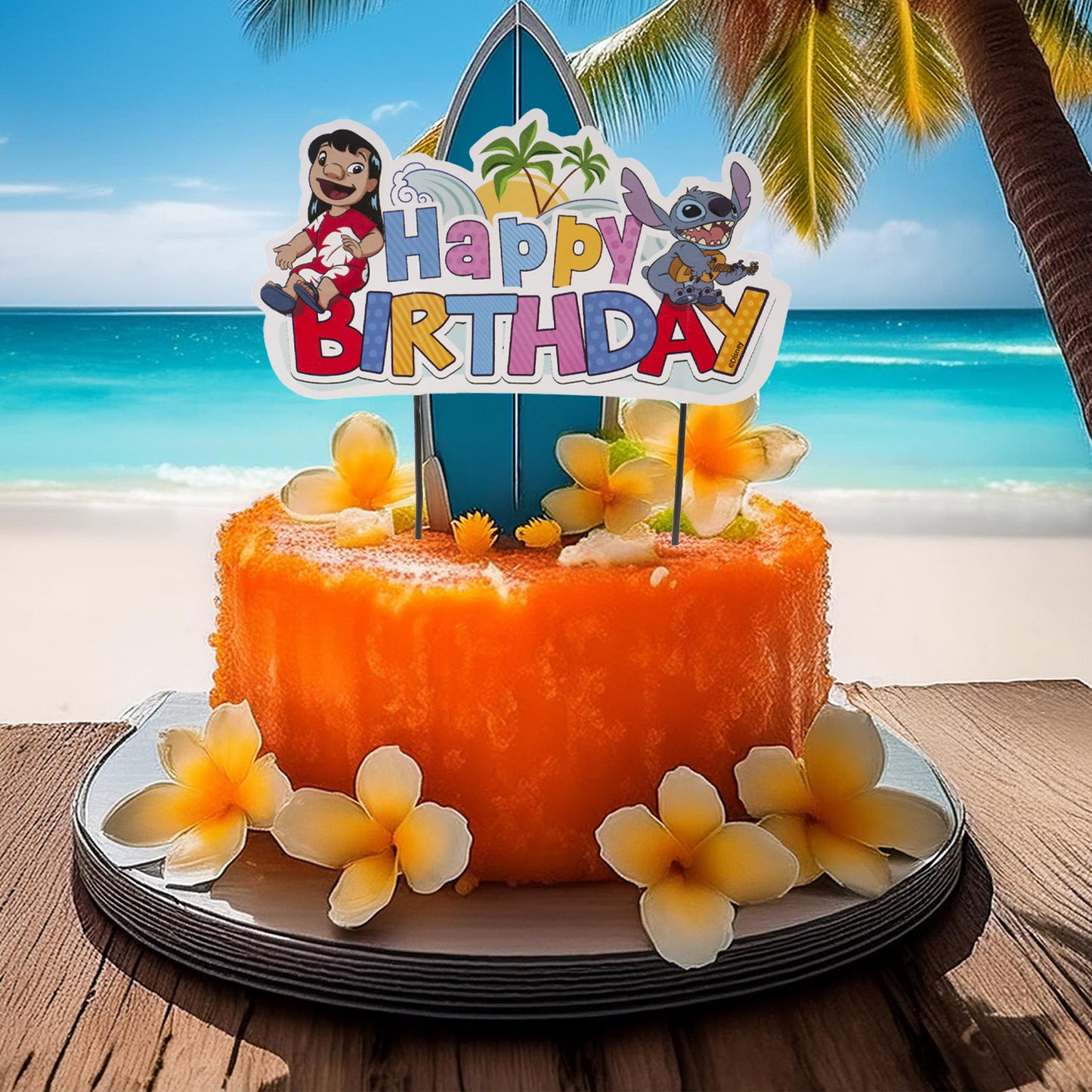 CAKE TOPPERS DI CARTA STITCH 17,5CM
