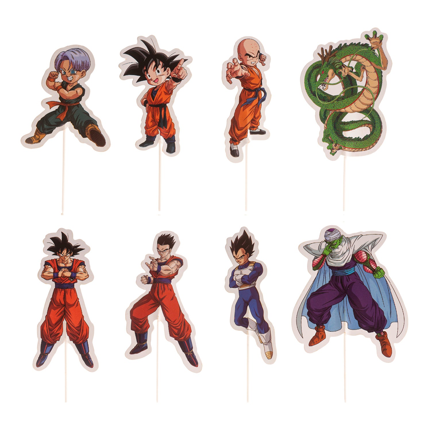 CAKE TOPPER PAPEL DRAGON BALL 16 UNIDADES