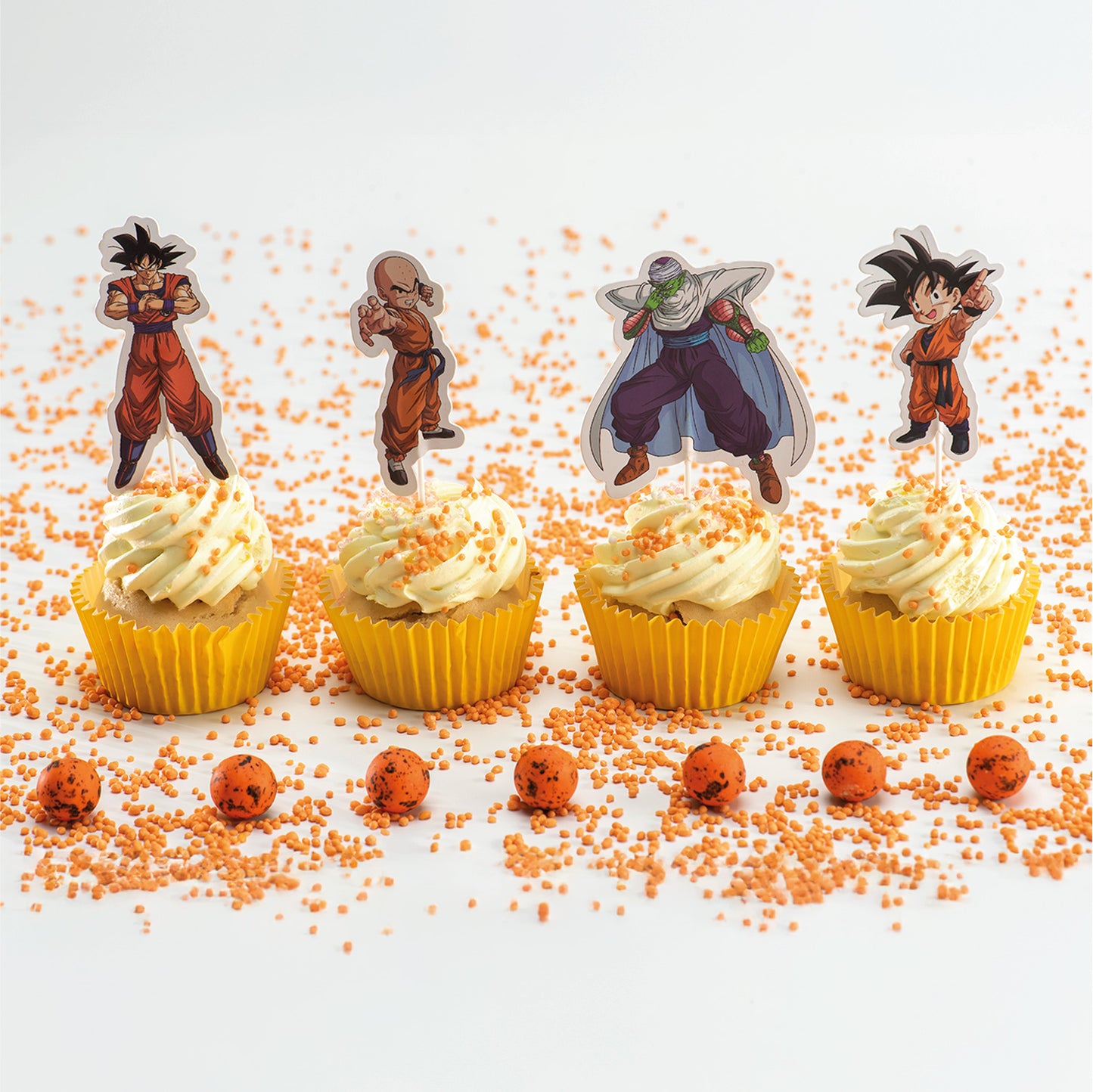 CAKE TOPPER PAPEL DRAGON BALL 16 UNIDADES