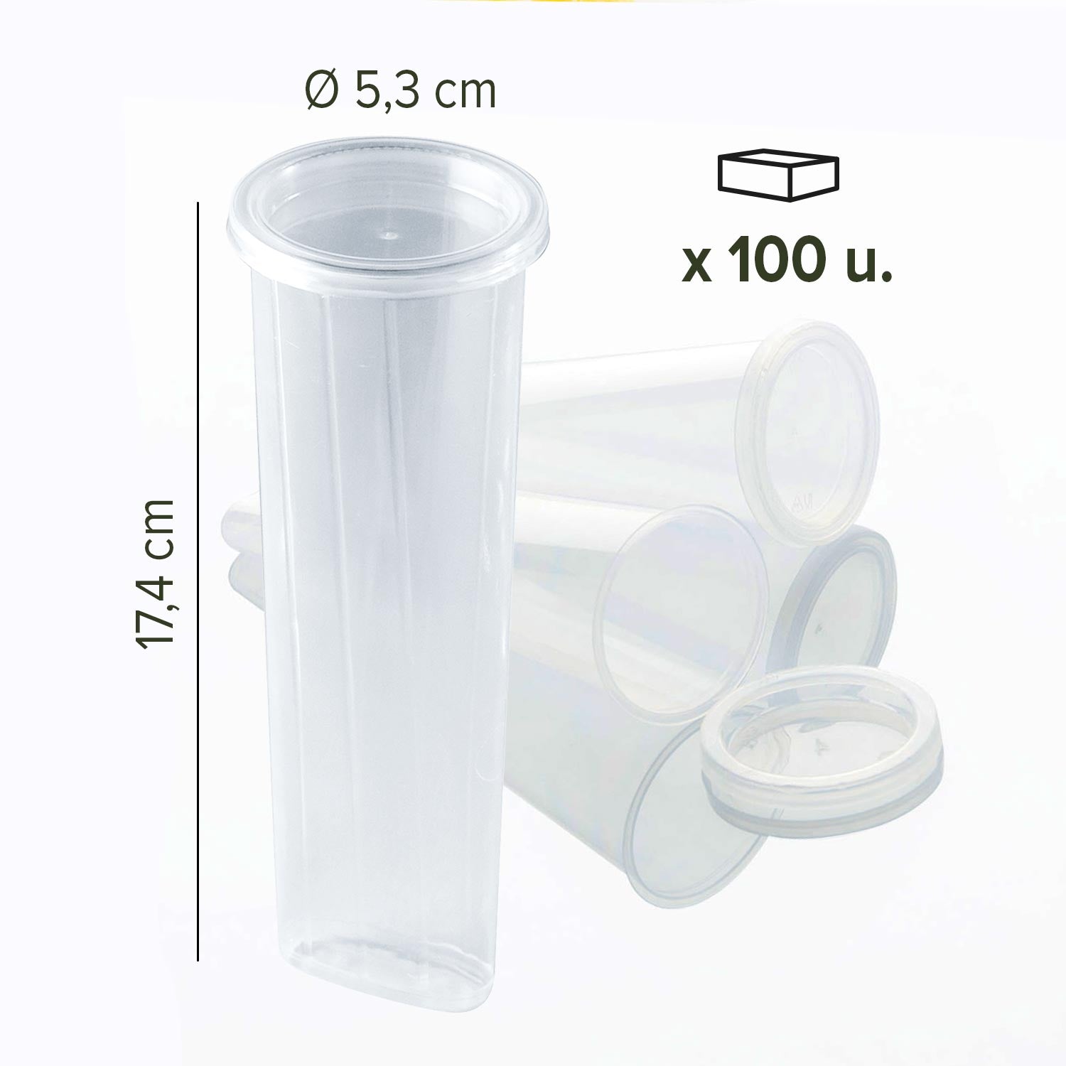 STAMPO PER GELATO Ø 53 H174 MM - 100 PZ.