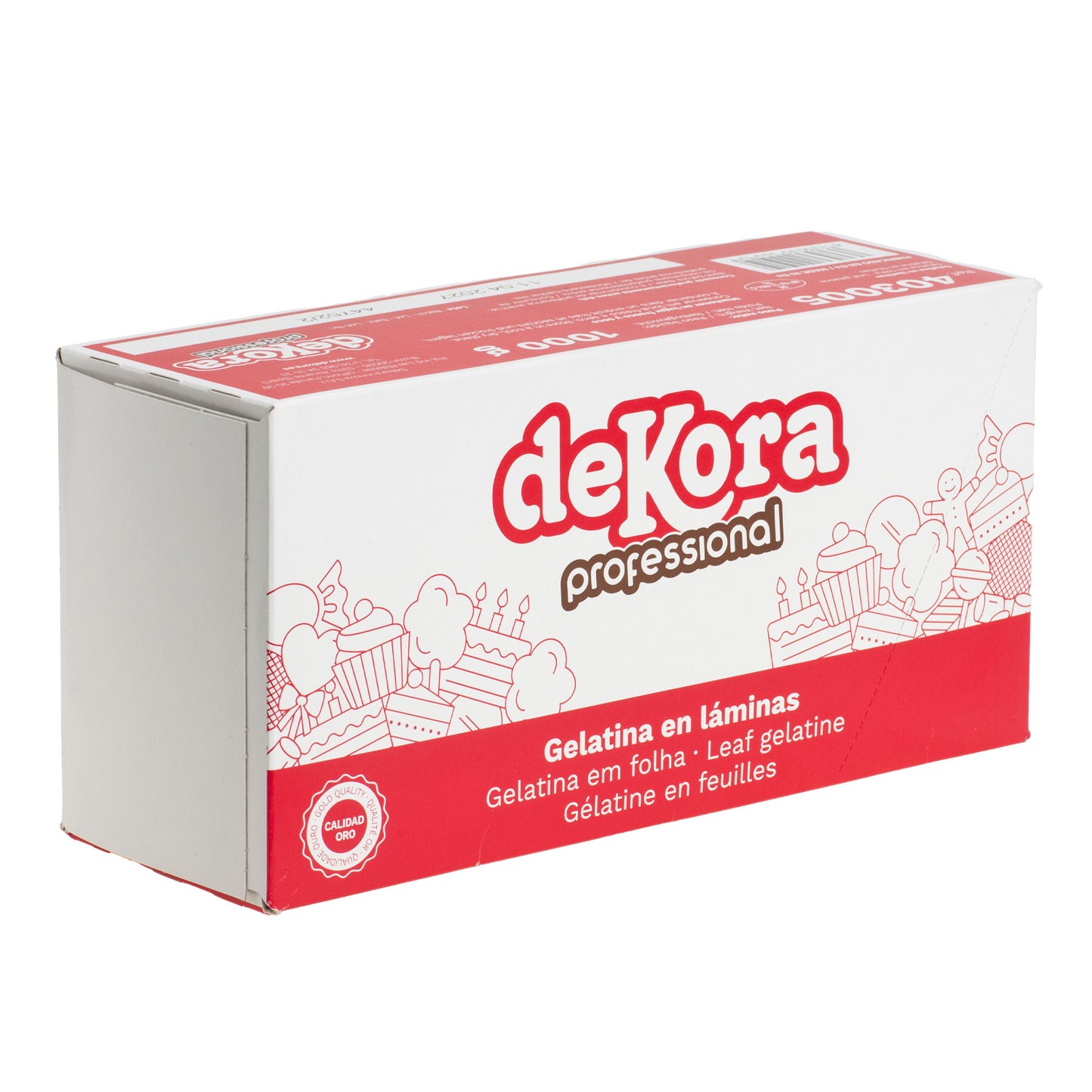 GELATINA EN HOJAS FINAS - CALIDAD ORO +/- 220 BLOOM 1KG
