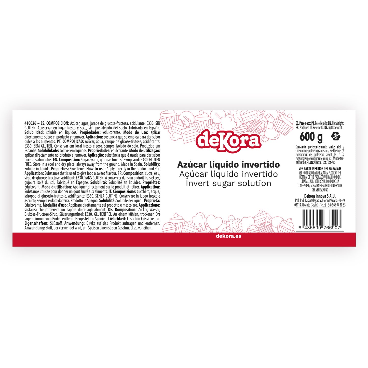 AZÚCAR INVERTIDO 600GR