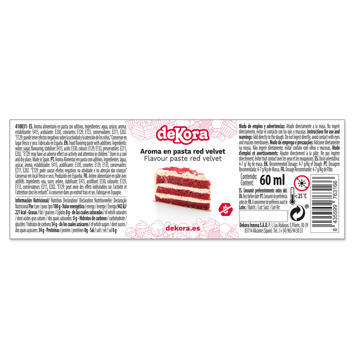 AROMA IN PASTA RED VELVET 60ML