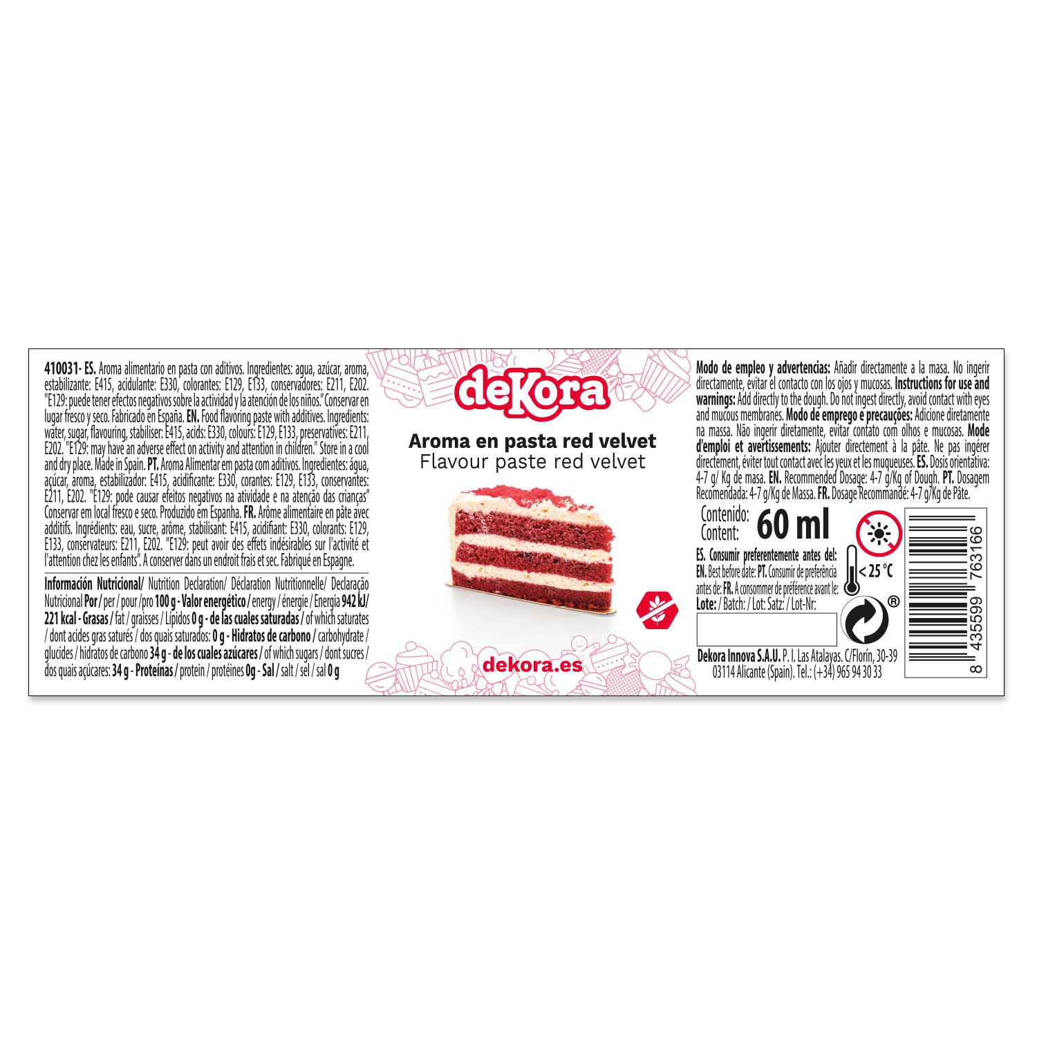 AROMA IN PASTA RED VELVET 60ML