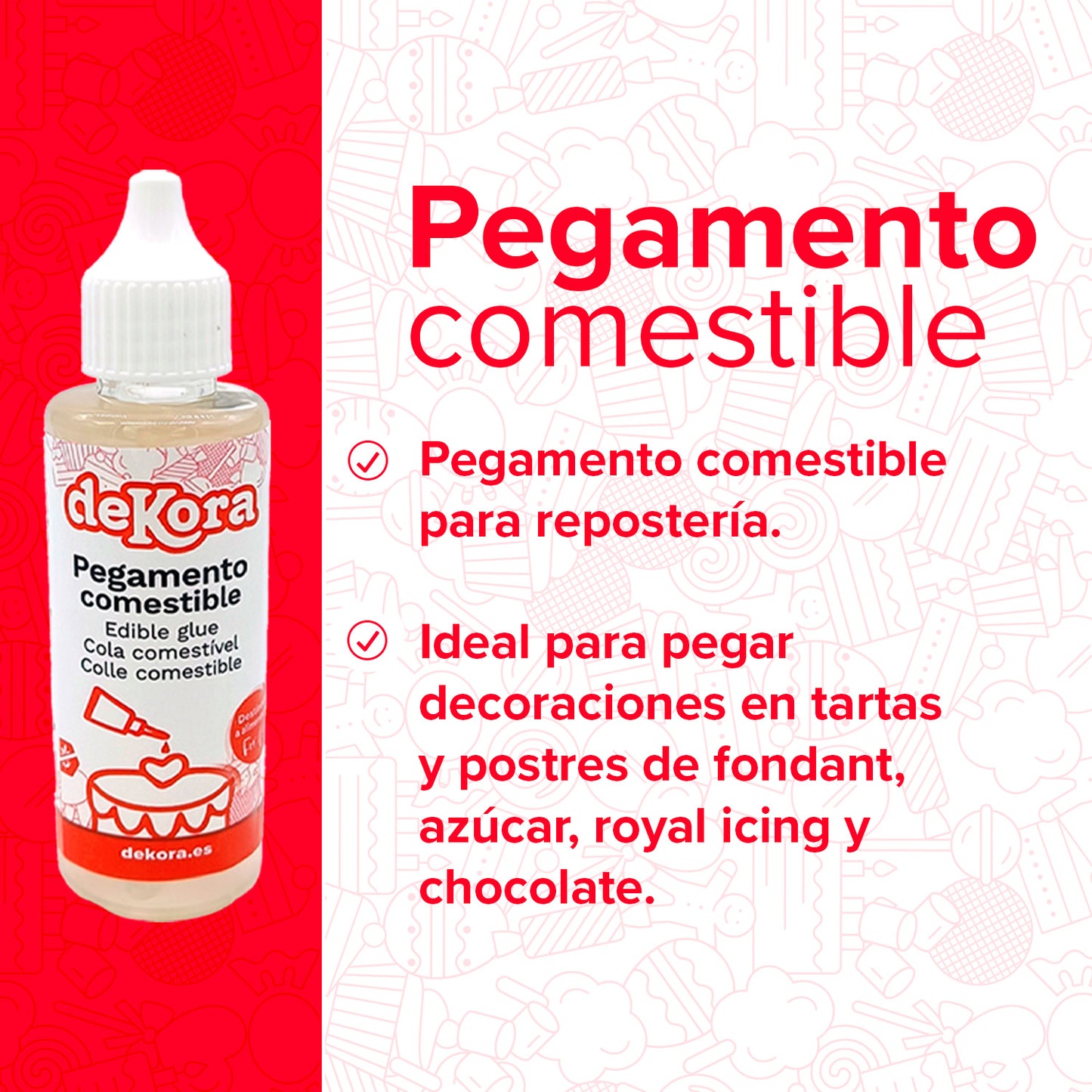 BOX X 9 U EDIBLE GLUE 60 g