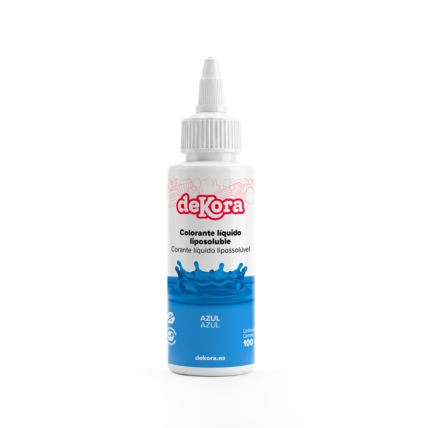 BLUE LIPOSOLUBLE LIQUID FOOD COLORANT 100 GR