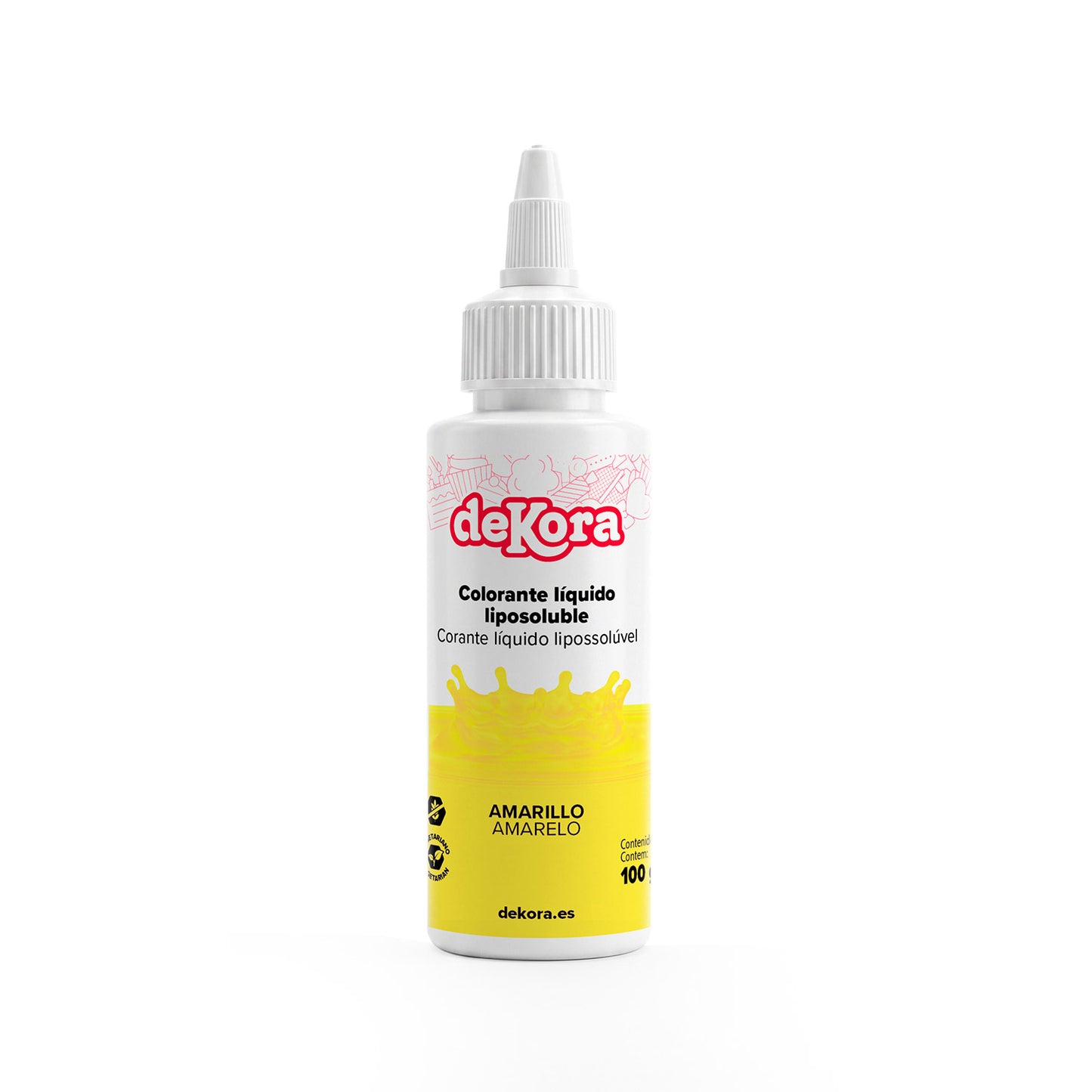 COLORANT ALIMENTAIRE LIQUIDE LIPOSOLUBLE JAUNE 100 GR