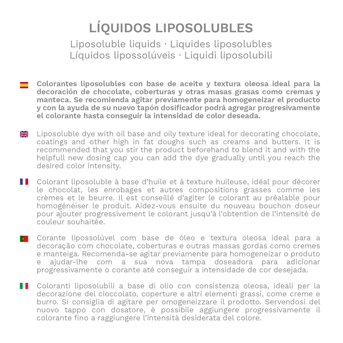 CORANTE ALIMENTAR LÍQUIDO LIPOSSOLÚVEL BRANCO 100GR E171 FREE
