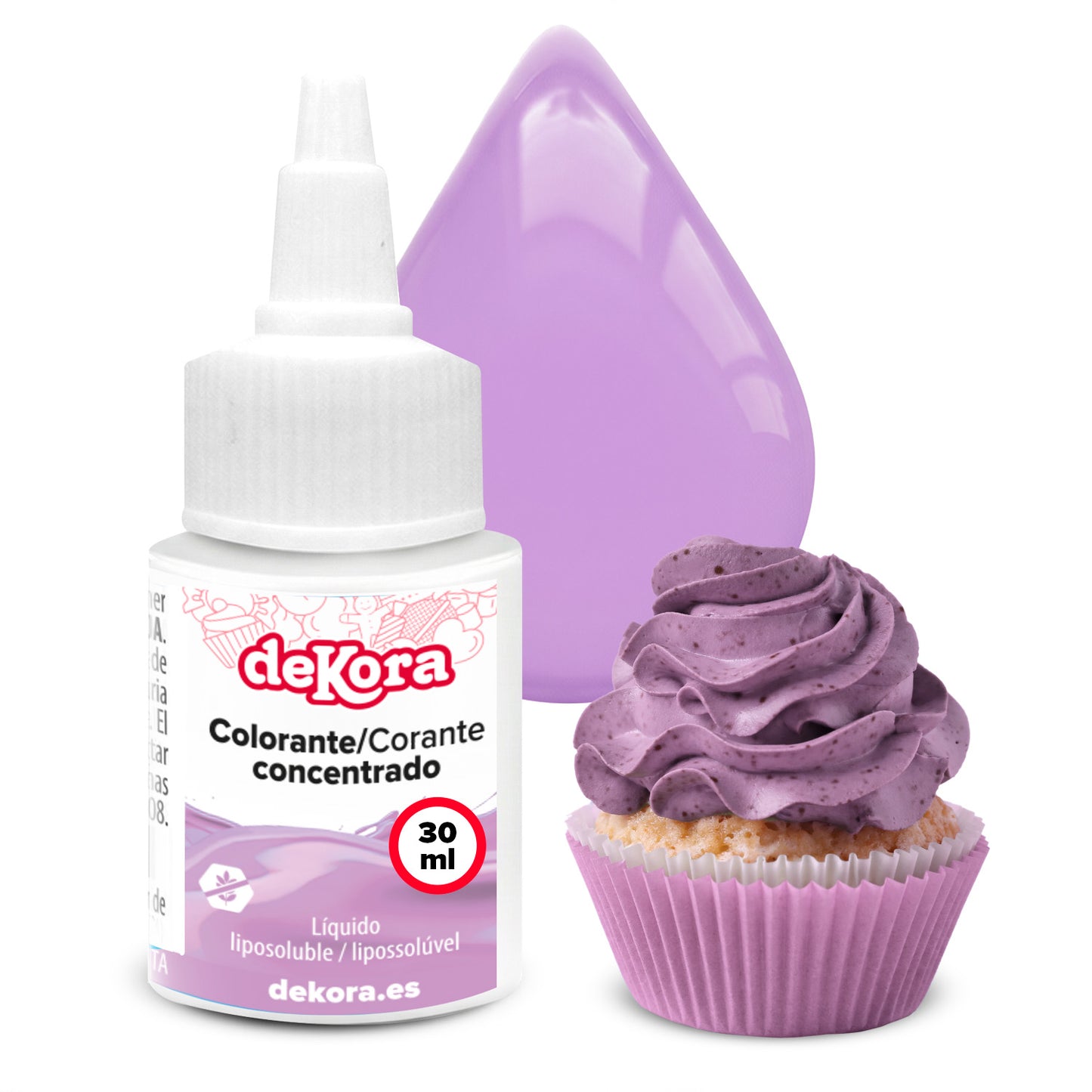 COLORANTE CONCENTRADO LILA LIQ. LIPOSOLUBLE 30ML